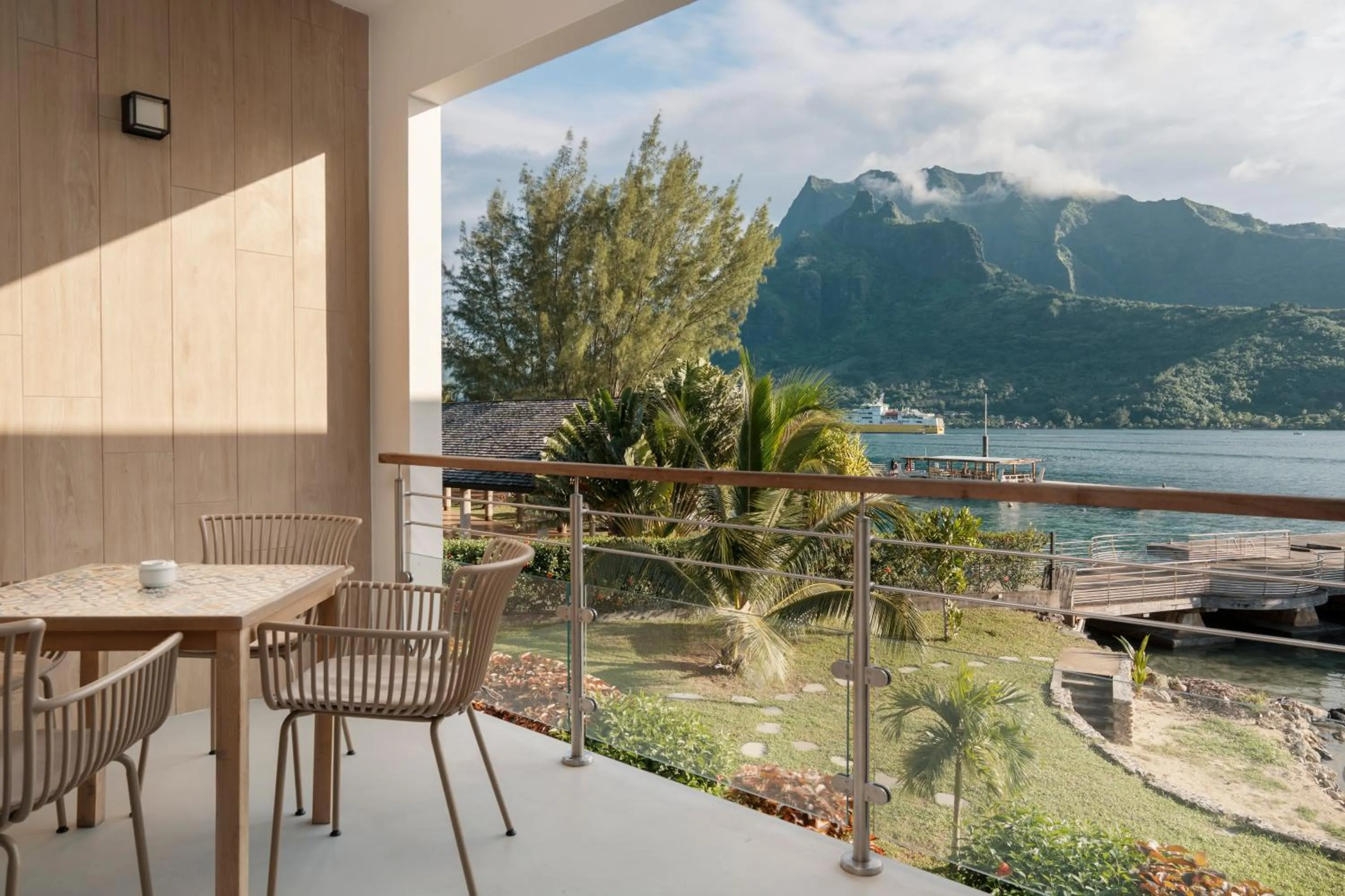 Patio in Cook's Bay Hotel & Suites