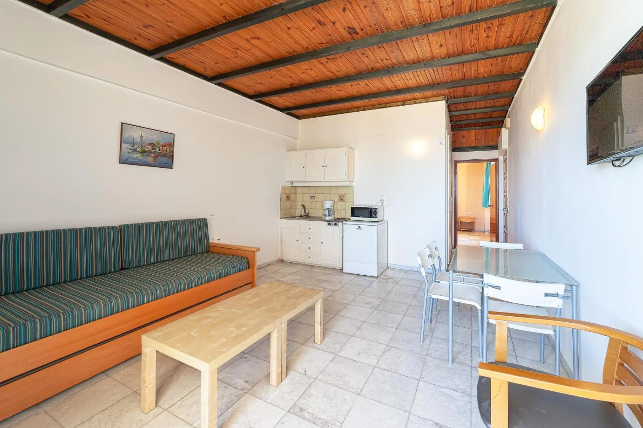 Living room in Olympic Suites