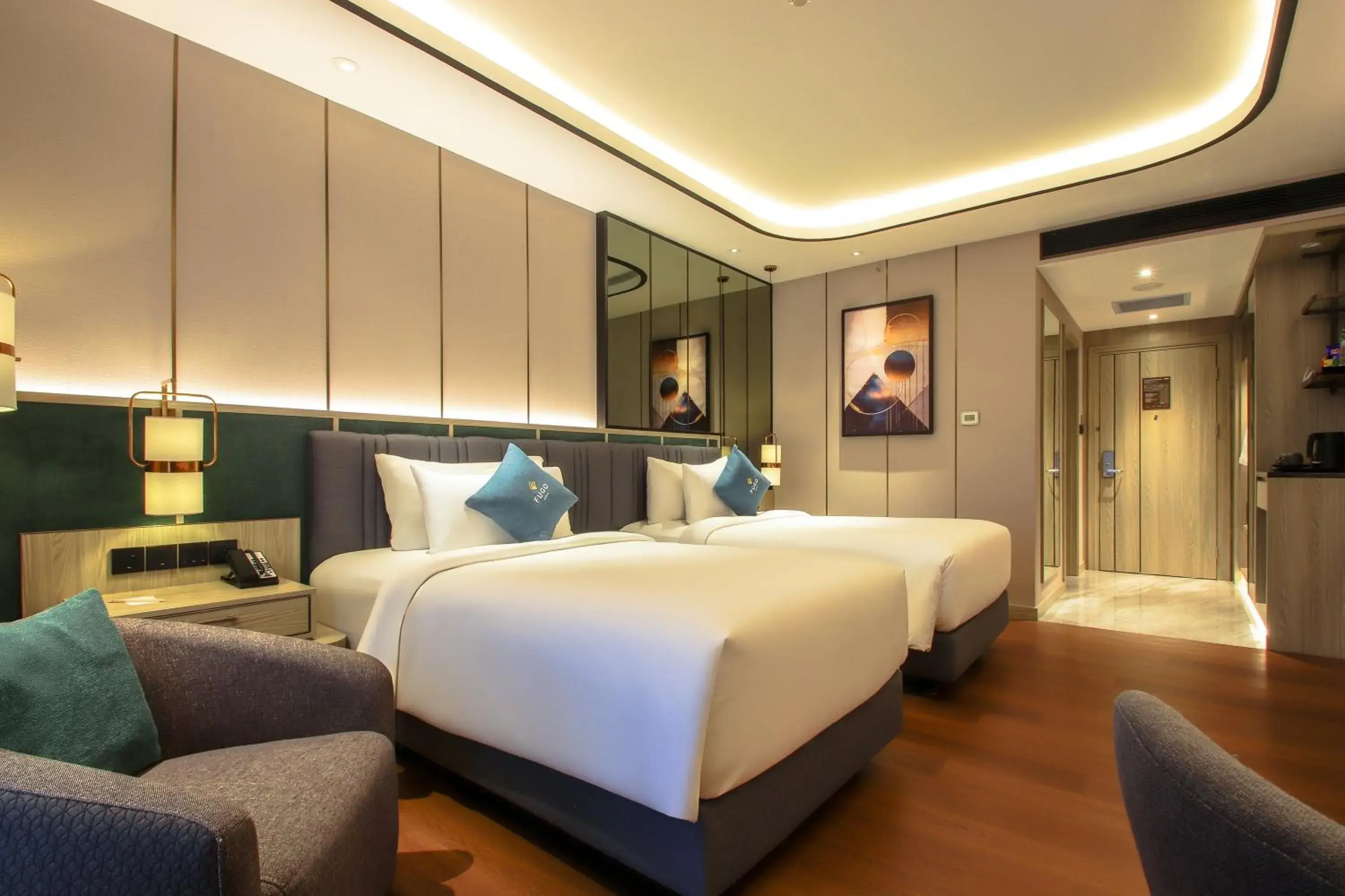Deluxe Twin Room in FUGO Hotel Banjarmasin Deluxe Twin Room in FUGO Hotel Banjarmasin