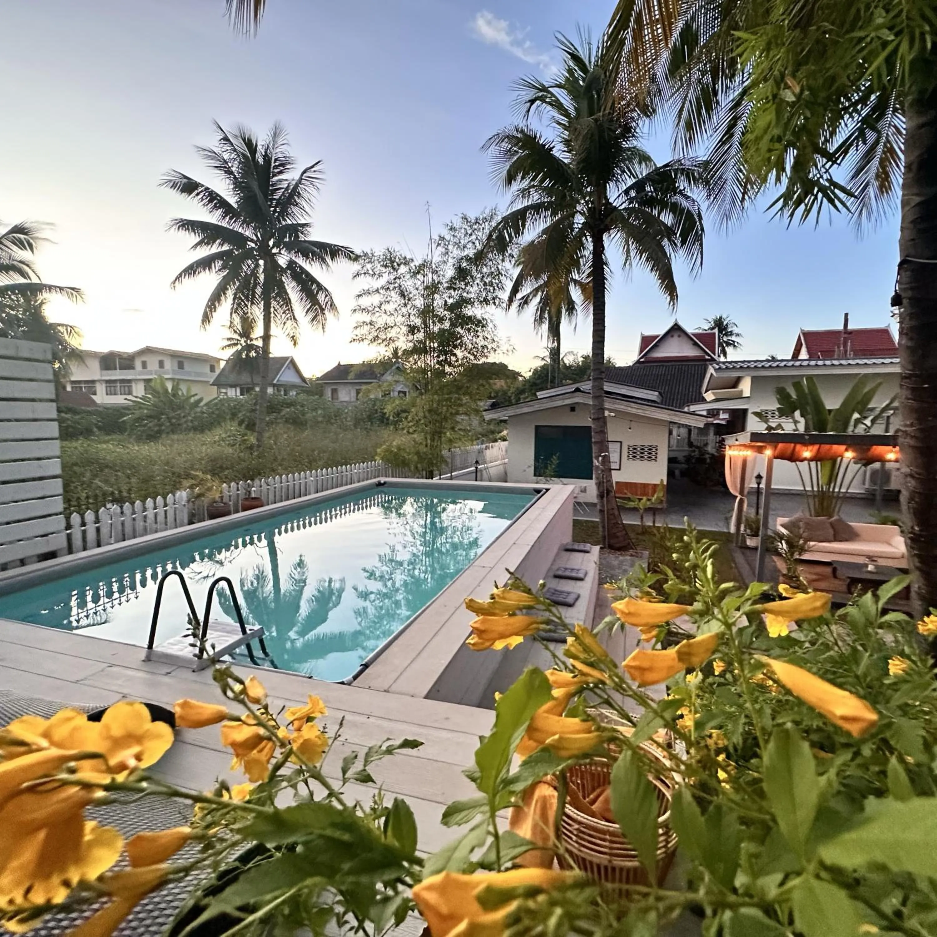 Pool view in Baan Pila