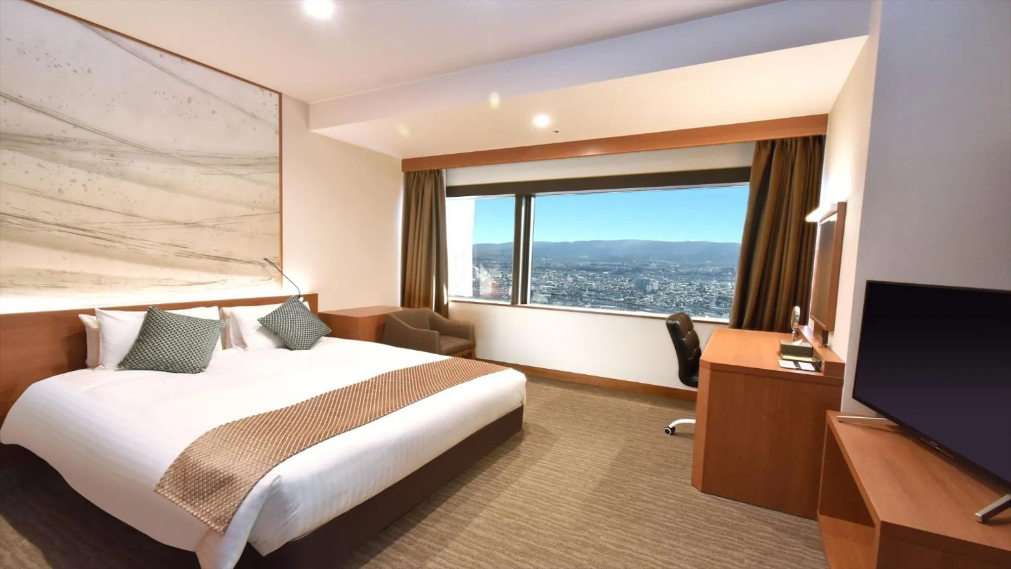 Photo of the whole room, Bed in Odysis Suites Osaka Airport Hotel