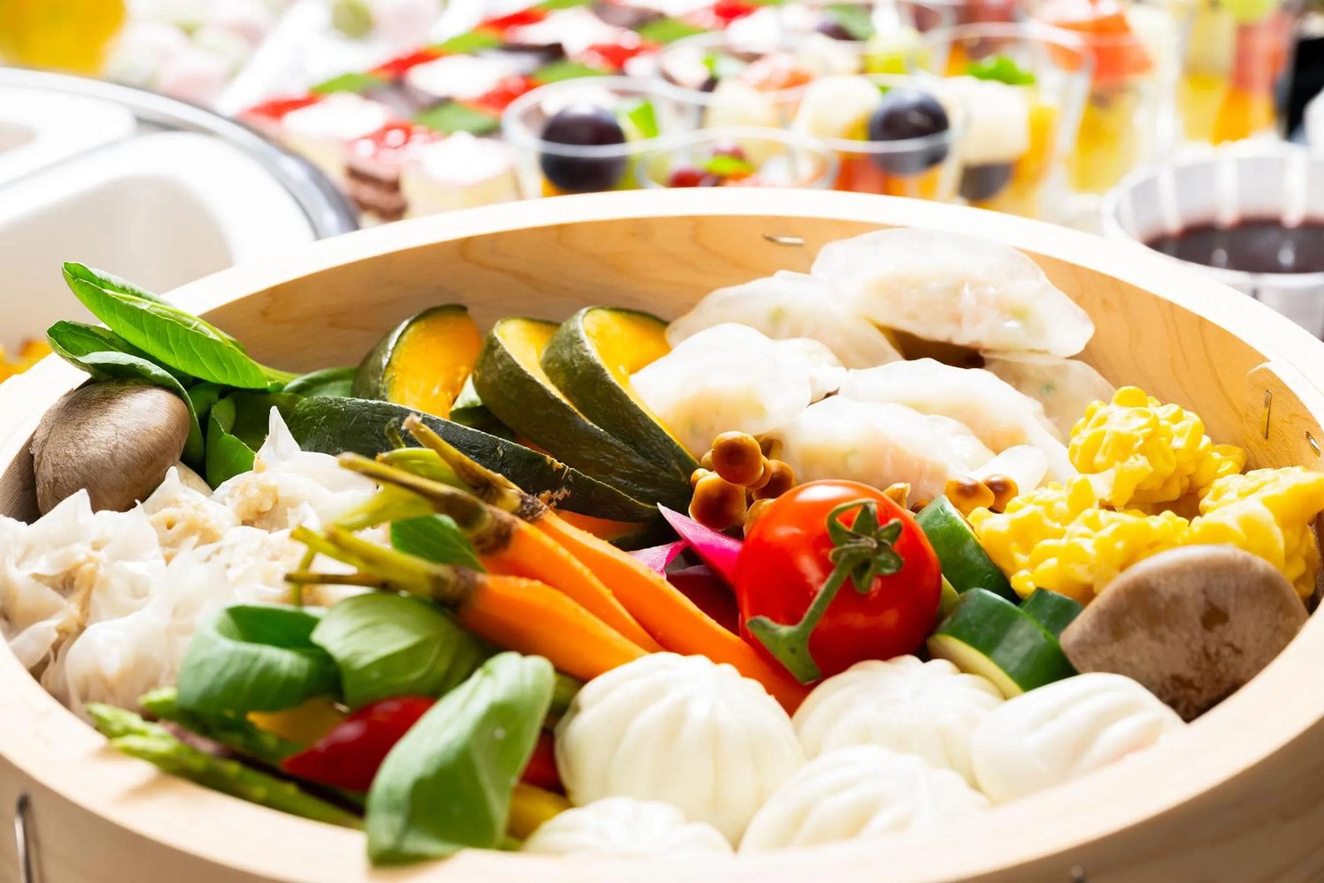 Buffet breakfast in Shizutetsu Hotel Prezio Osaka Shinsaibashi