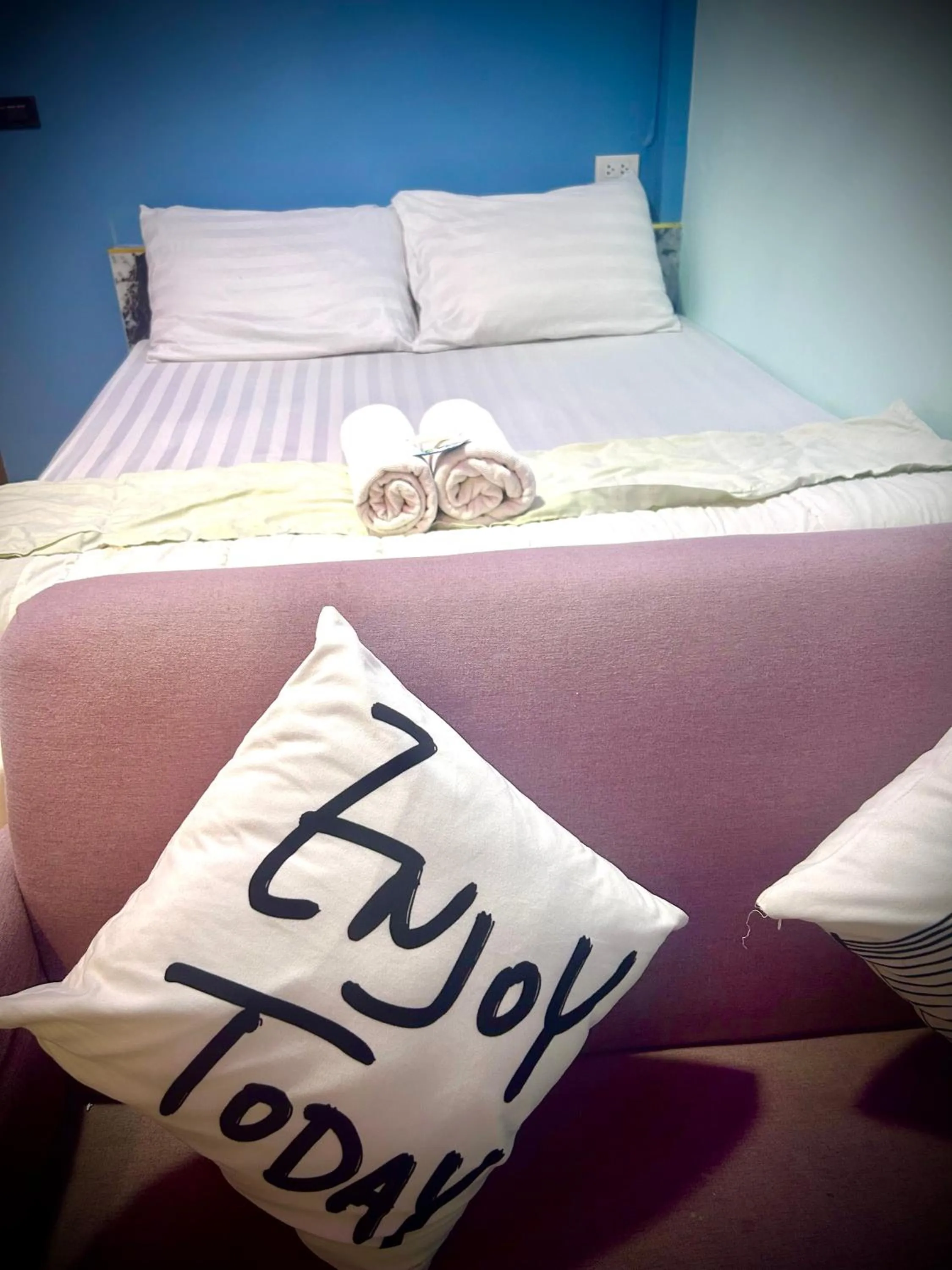 Bed in Bankhunchang Ramkhamhaeng hotel