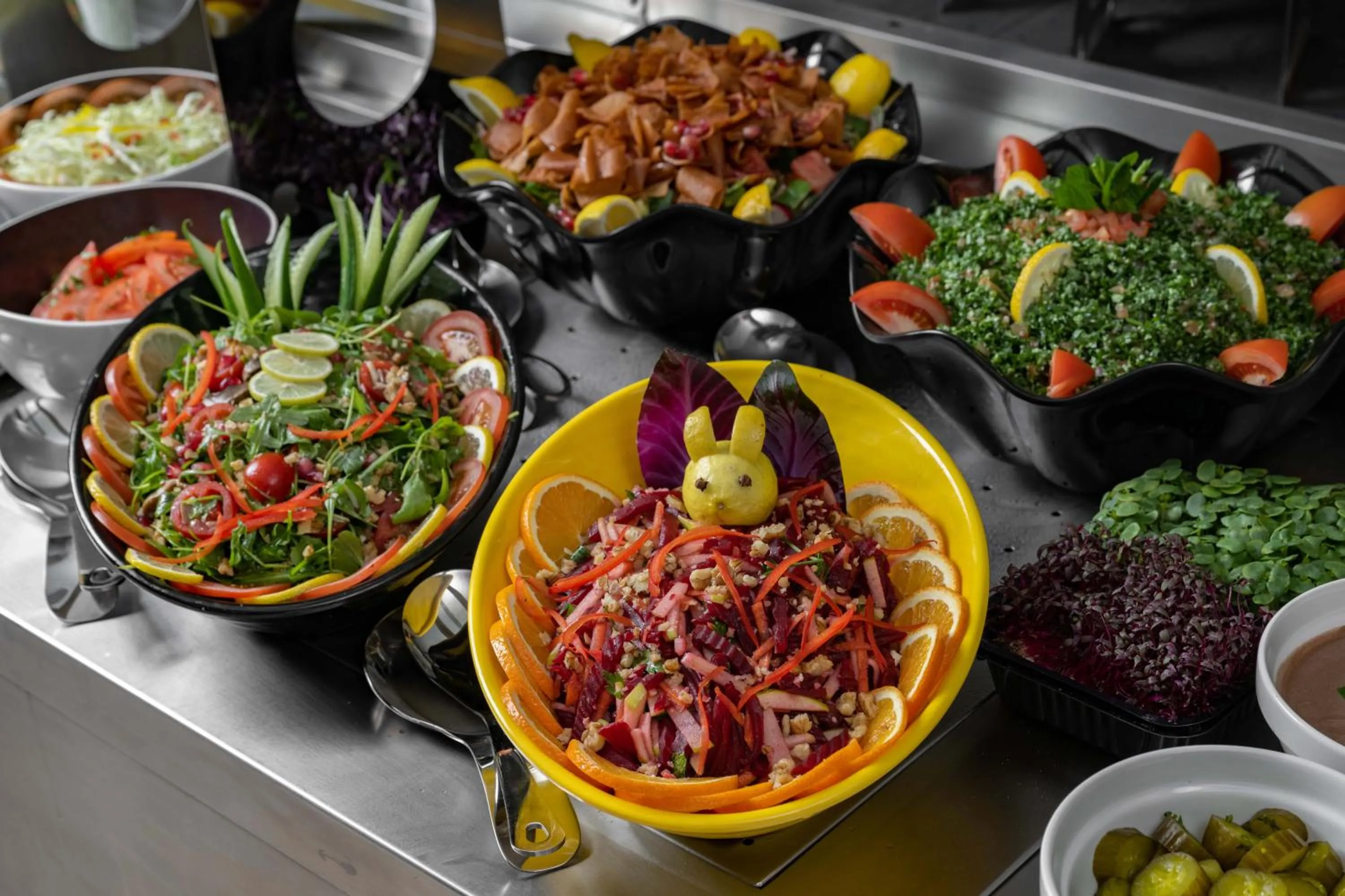 Food close-up in Three Pearls Musalli Hotel