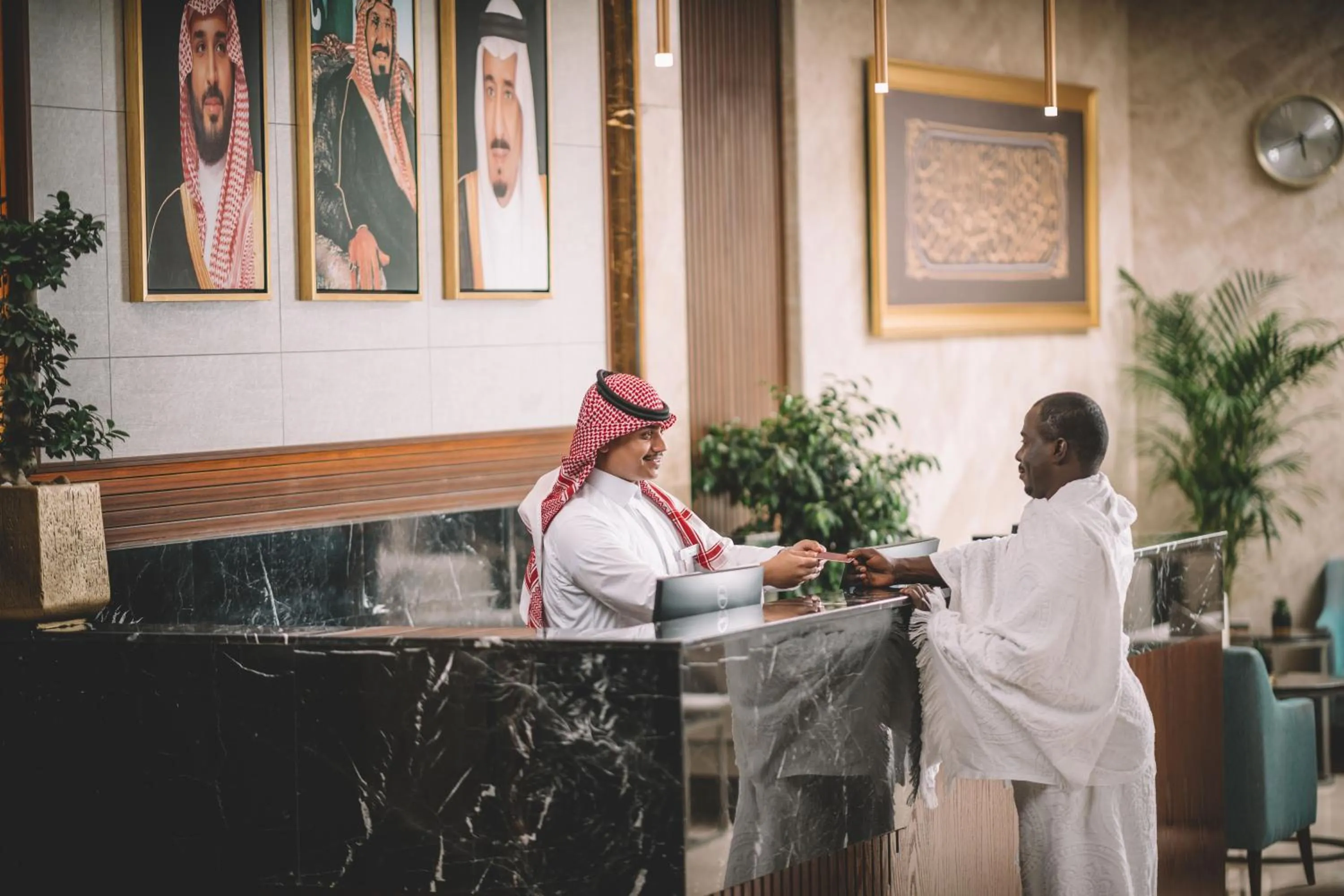 Lobby or reception in Three Pearls Musalli Hotel