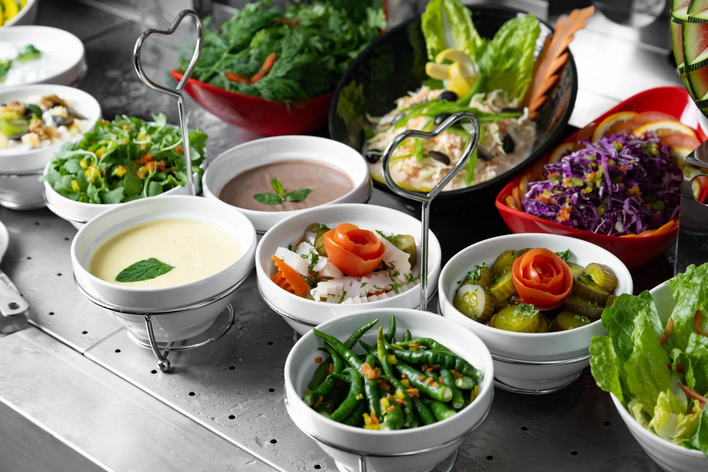 Food close-up in Three Pearls Musalli Hotel