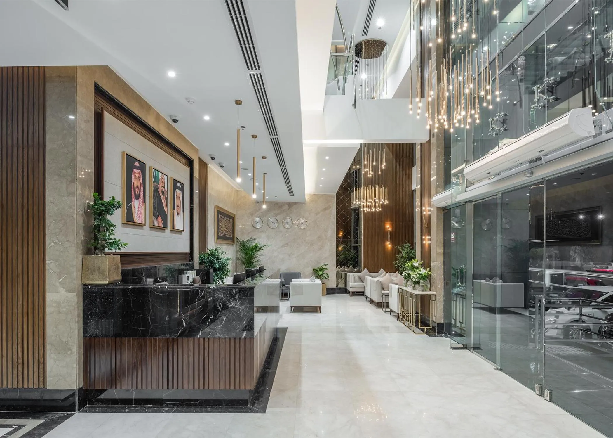 Lobby or reception in Three Pearls Musalli Hotel