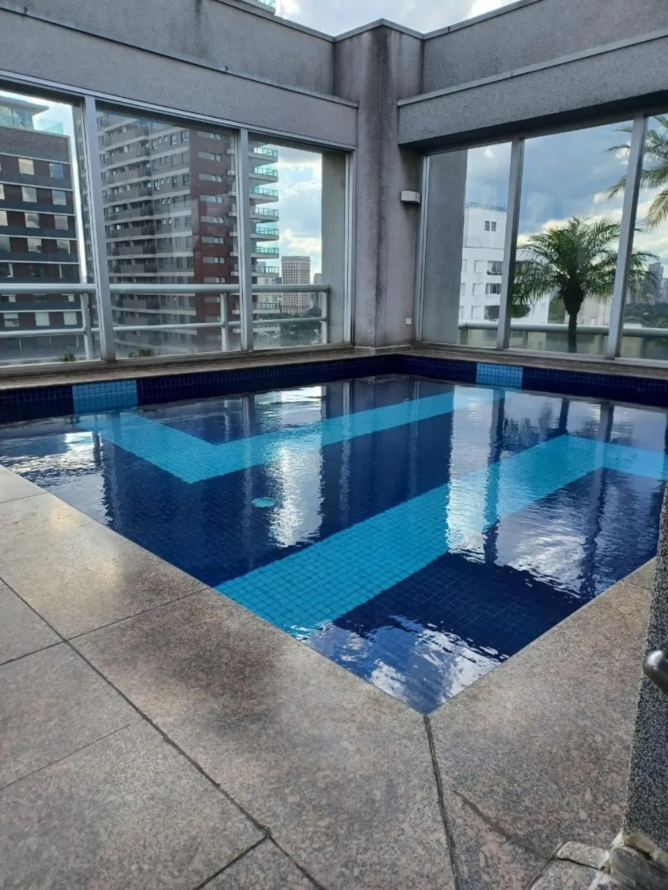 Swimming pool in Roomo Transamerica SP GeorgeV Itaim Bibi