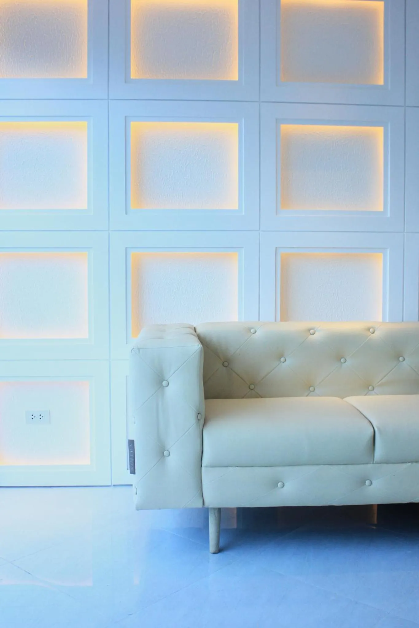 Seating area in The Blu Hotel