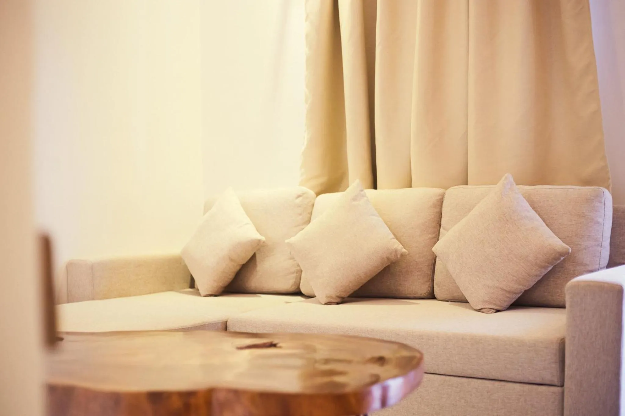 Seating area in The Blu Hotel