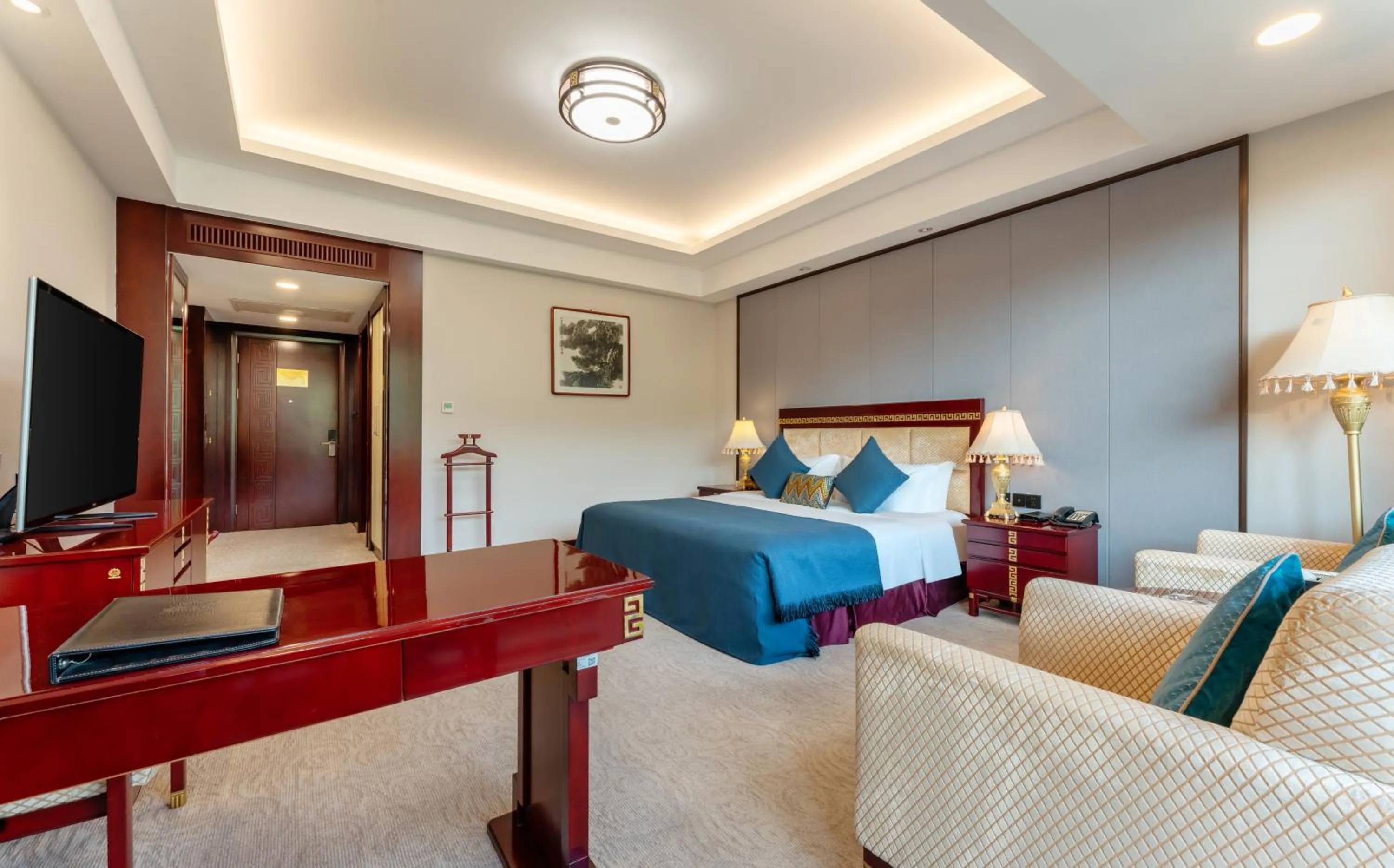 Photo of the whole room, Bed in HeBei Cuipingshan Guest House