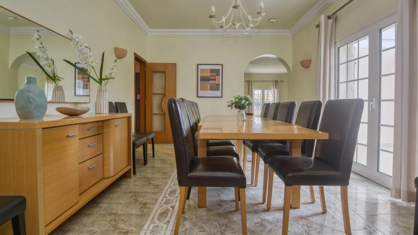 Dining area in 8-Bed Villa in Vilamoura-Sleeps-Playground-Pool