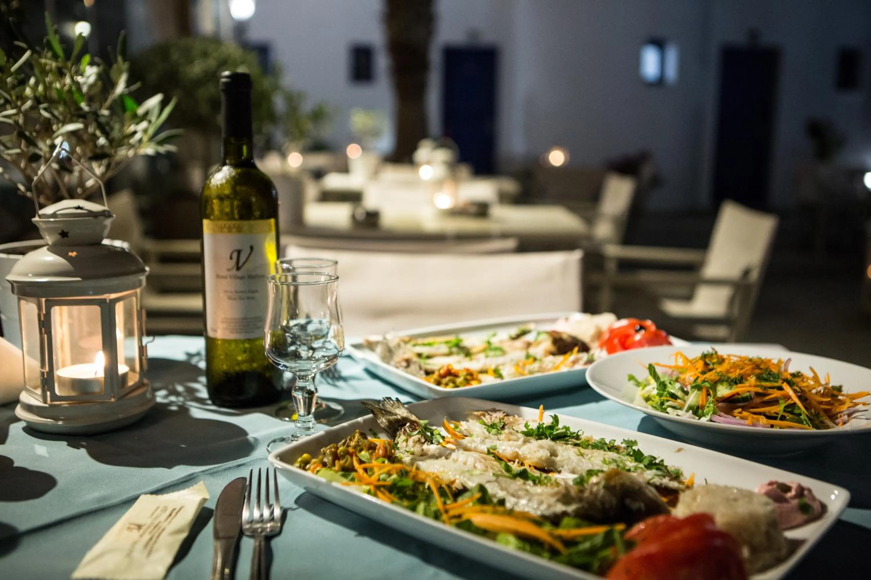 Food and drinks in Hotel Mathios