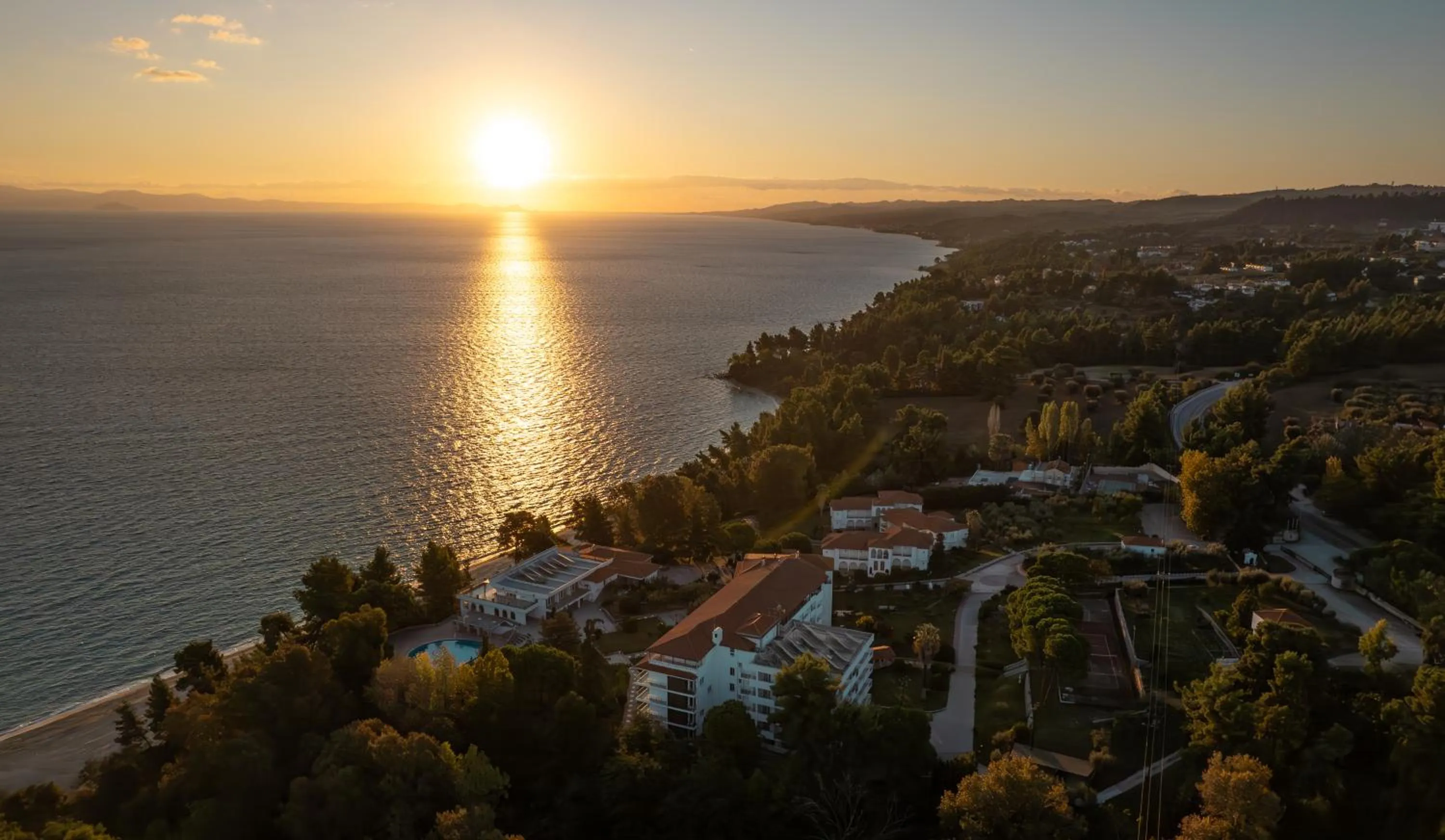 Sunset in Mitsis Alexander the Great Hotel