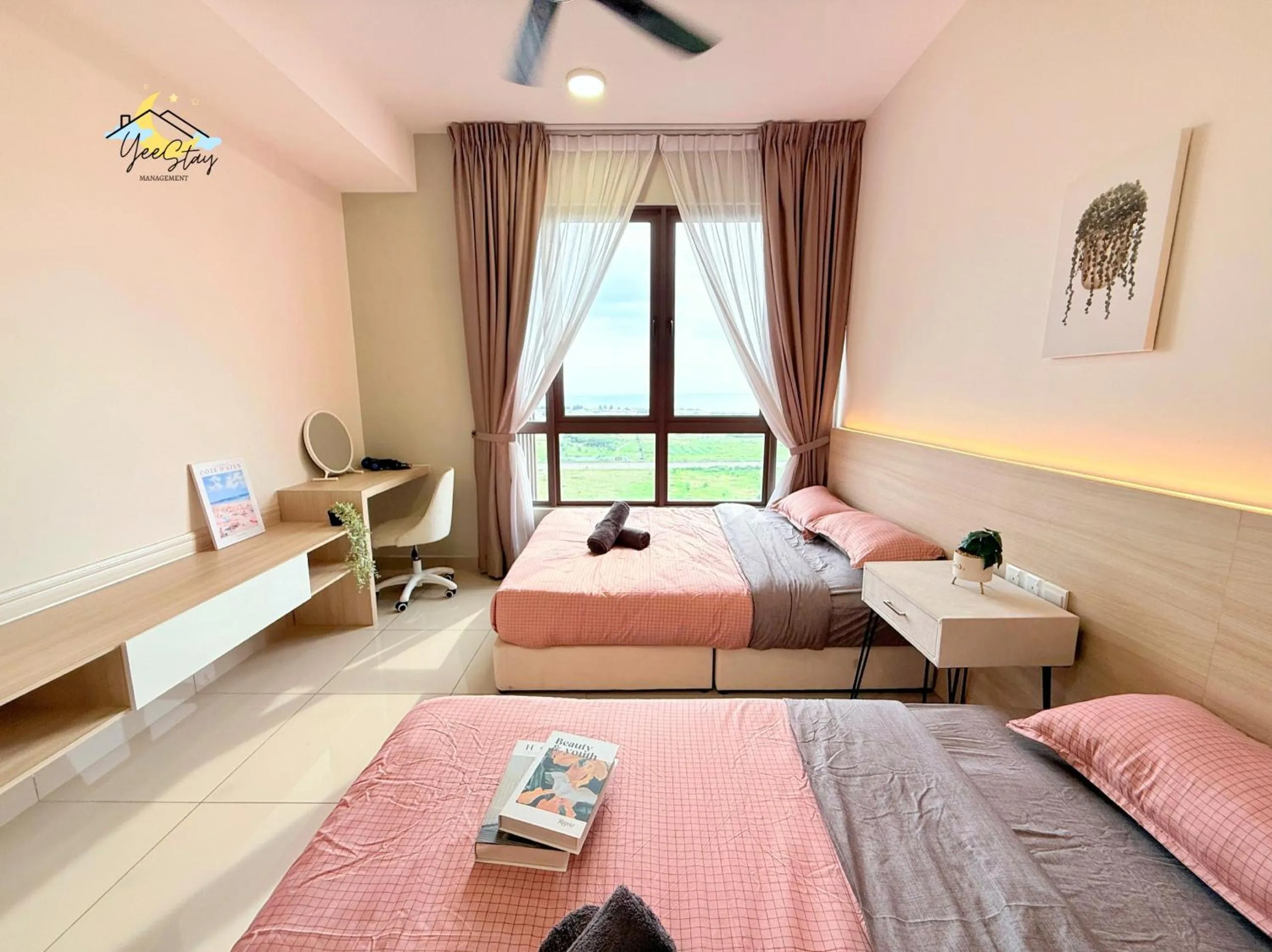 Bed in SeaView PoolView CityView BaliResidence Video game 5minJonker