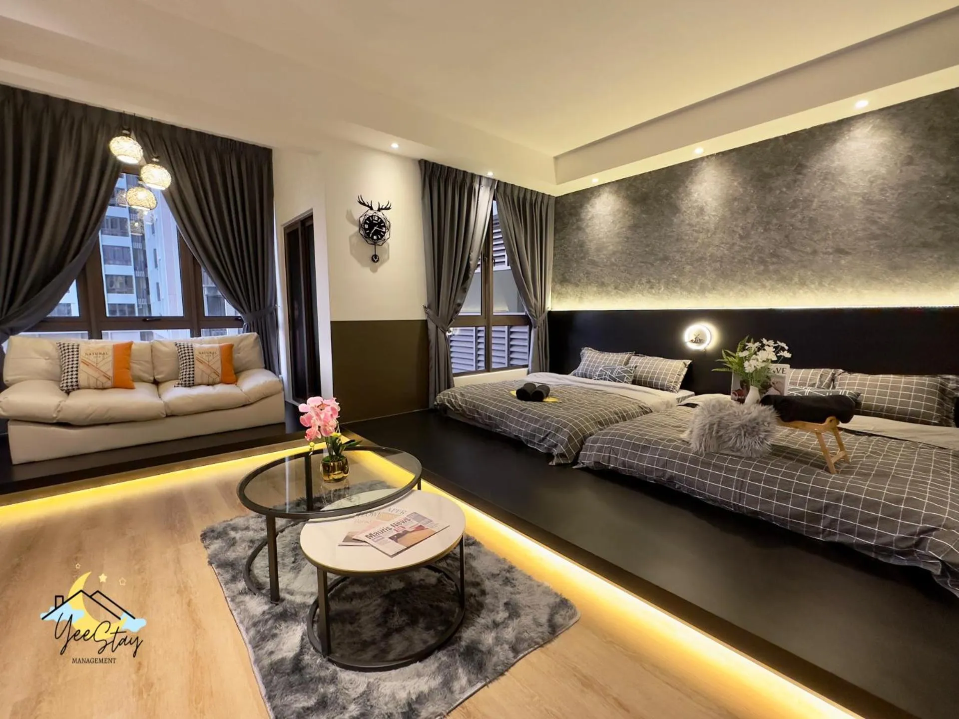 Bed in SeaView PoolView CityView BaliResidence Video game 5minJonker