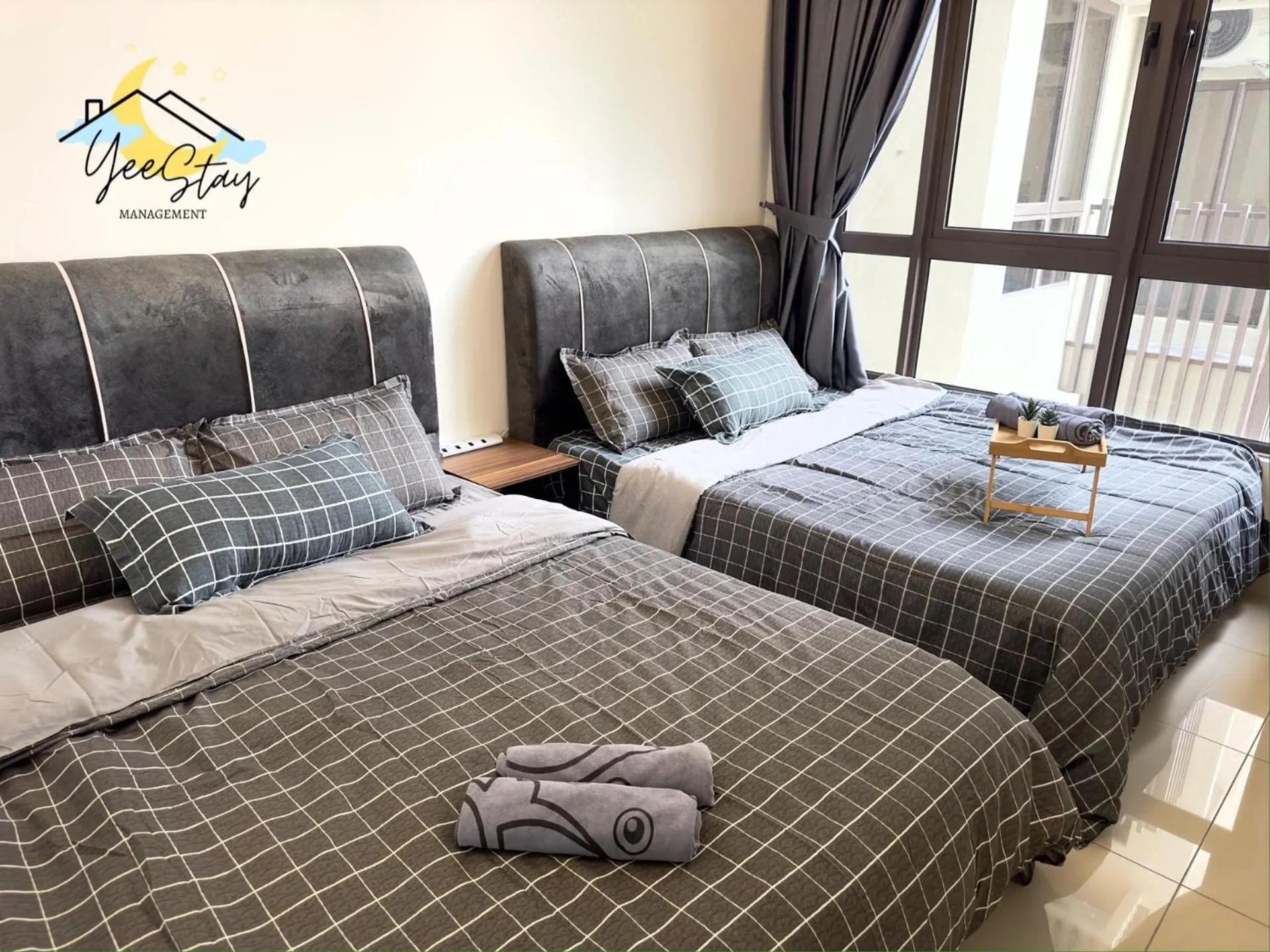 Bed in SeaView PoolView CityView BaliResidence Video game 5minJonker