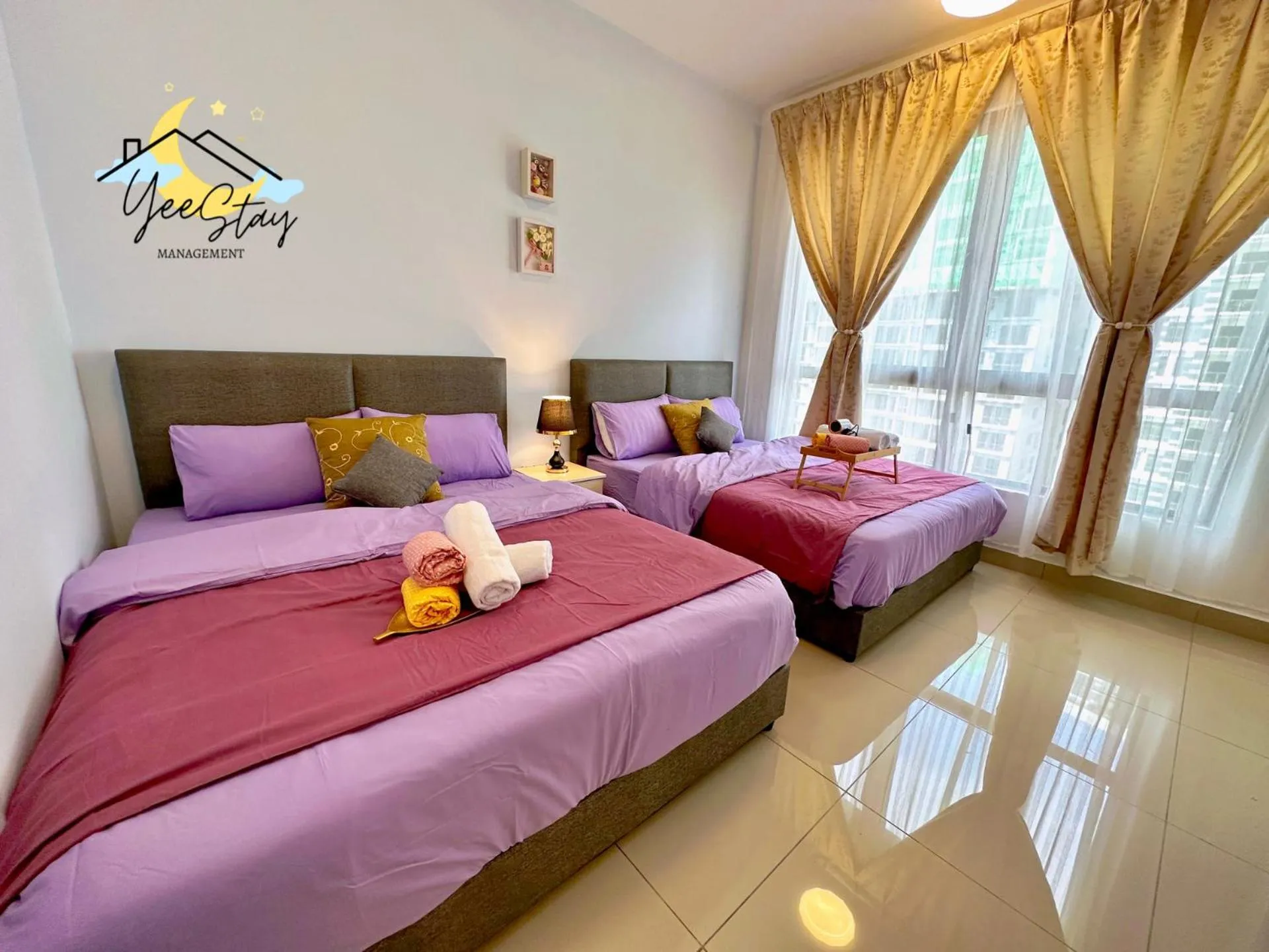 Bed in SeaView PoolView CityView BaliResidence Video game 5minJonker