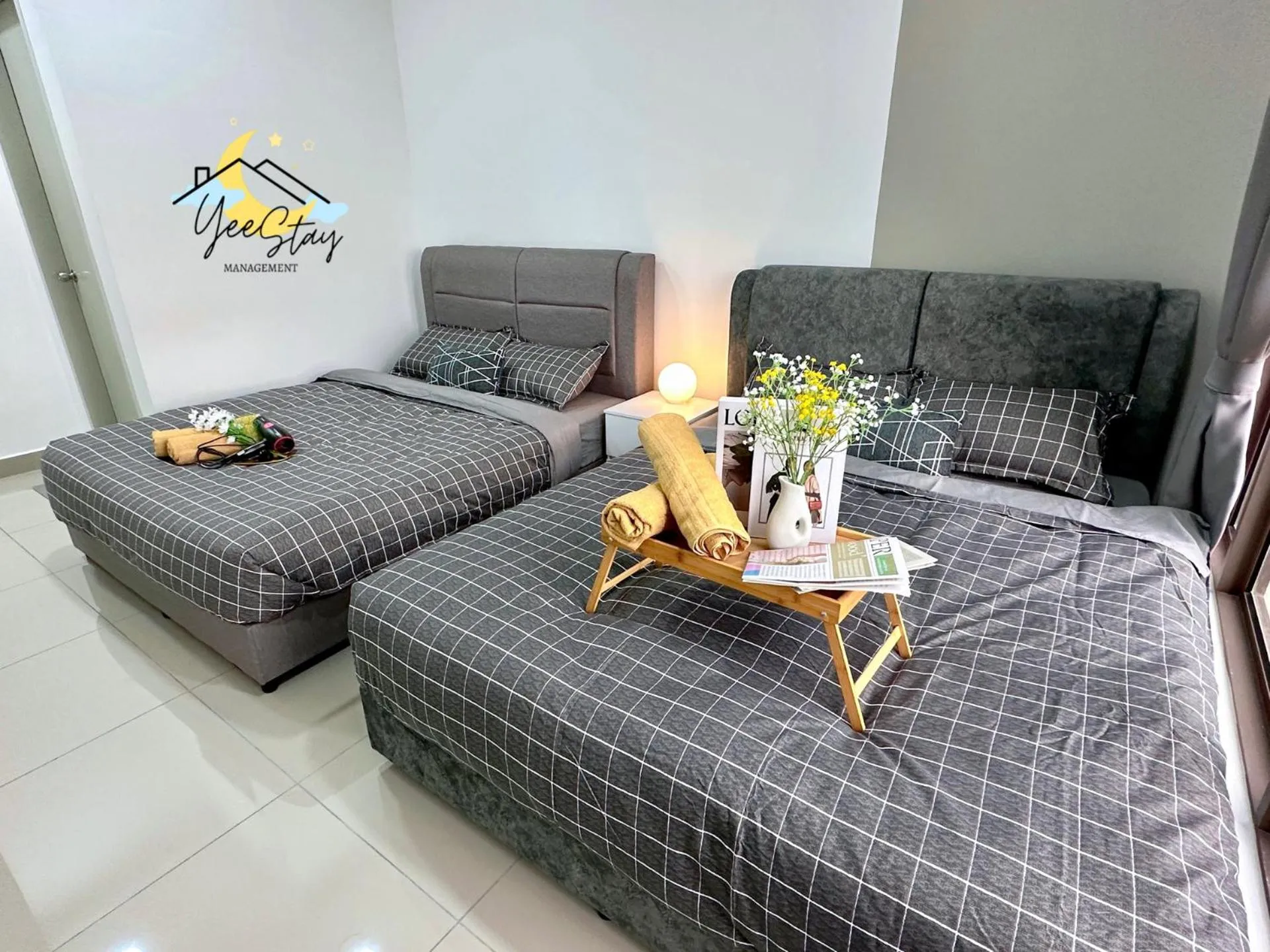 Bed in SeaView PoolView CityView BaliResidence Video game 5minJonker