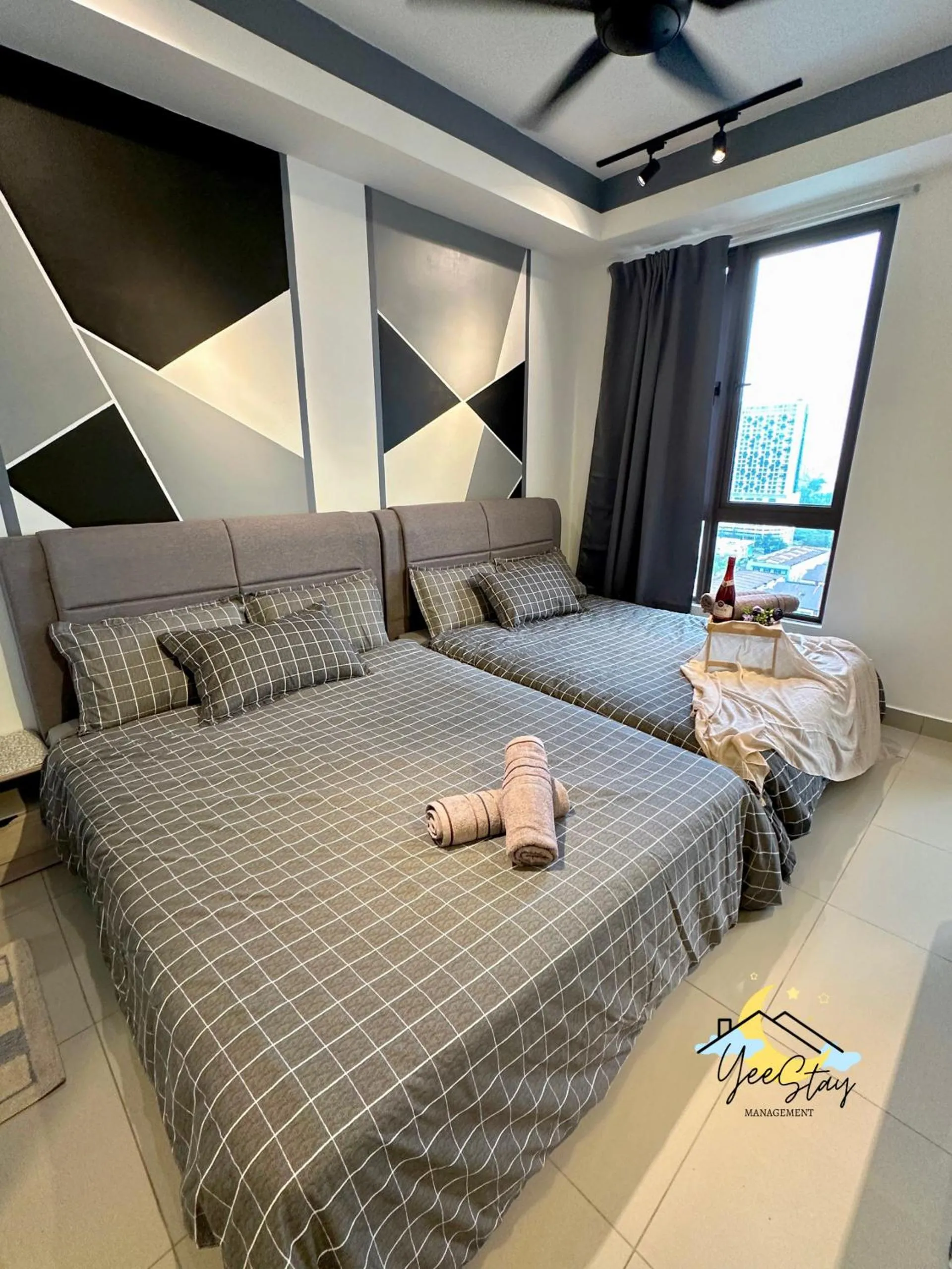 Bed in SeaView PoolView CityView BaliResidence Video game 5minJonker