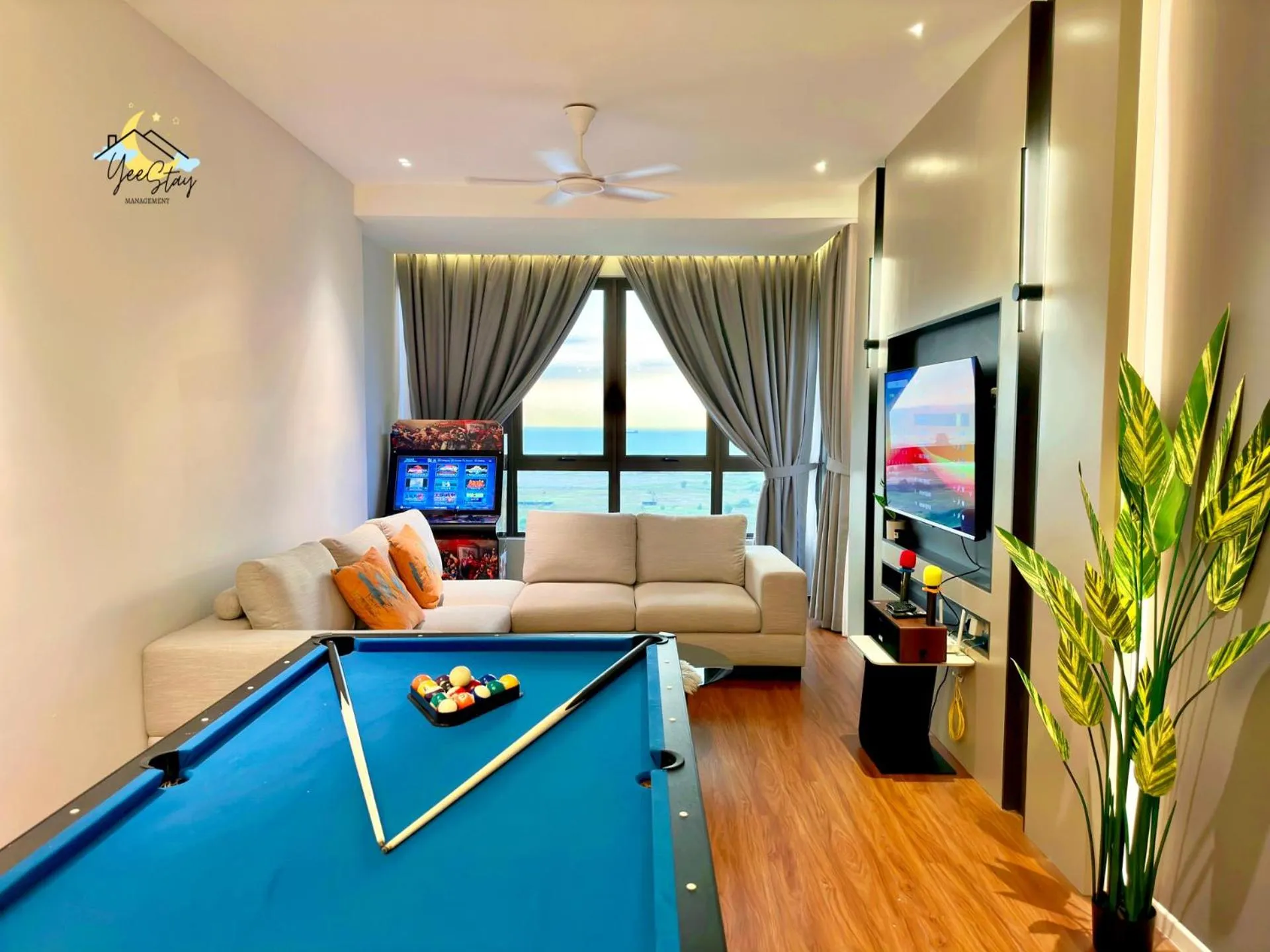 Bed in SeaView PoolView CityView BaliResidence Video game 5minJonker