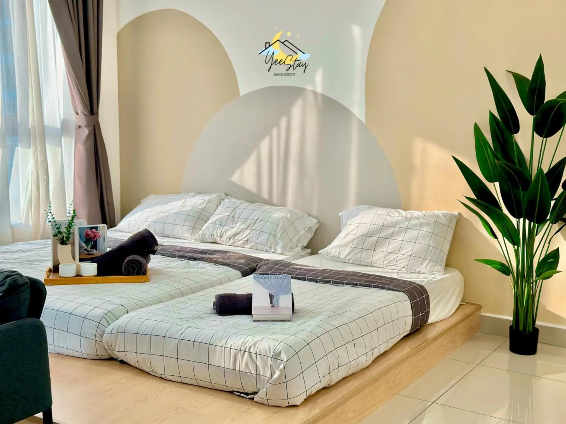 Bed in SeaView PoolView CityView BaliResidence Video game 5minJonker