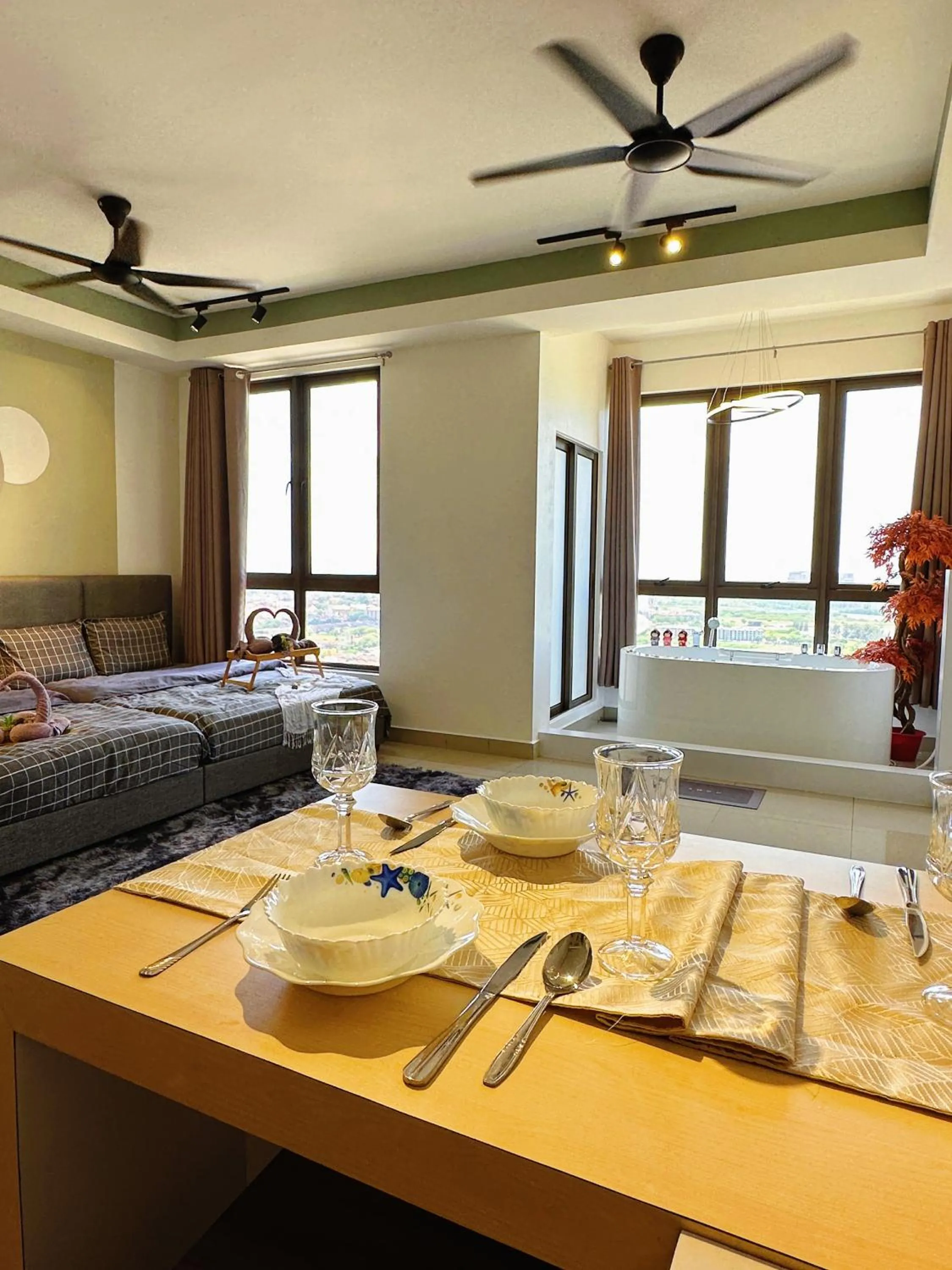 Bed in SeaView PoolView CityView BaliResidence Video game 5minJonker