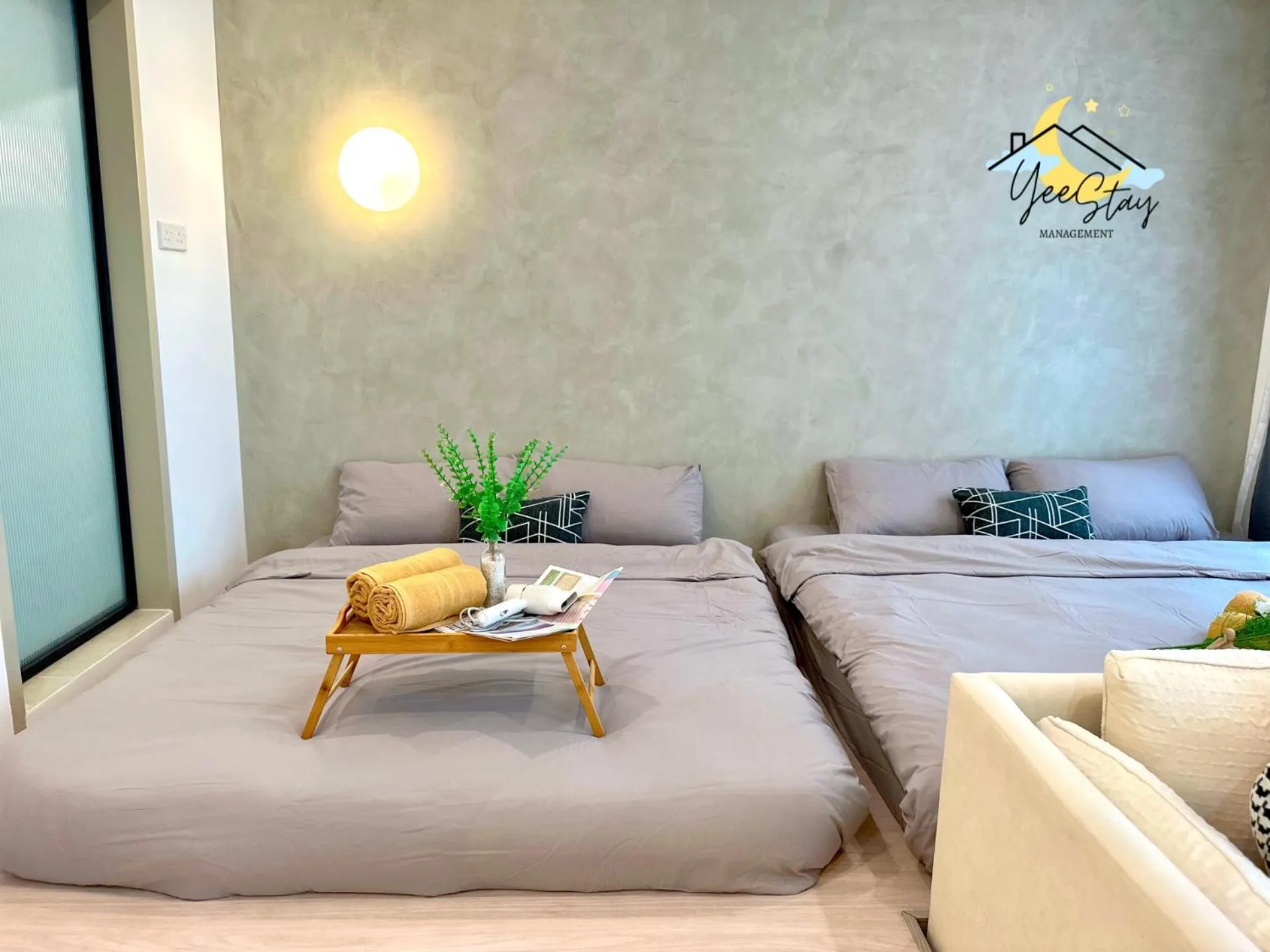 Bed in SeaView PoolView CityView BaliResidence Video game 5minJonker