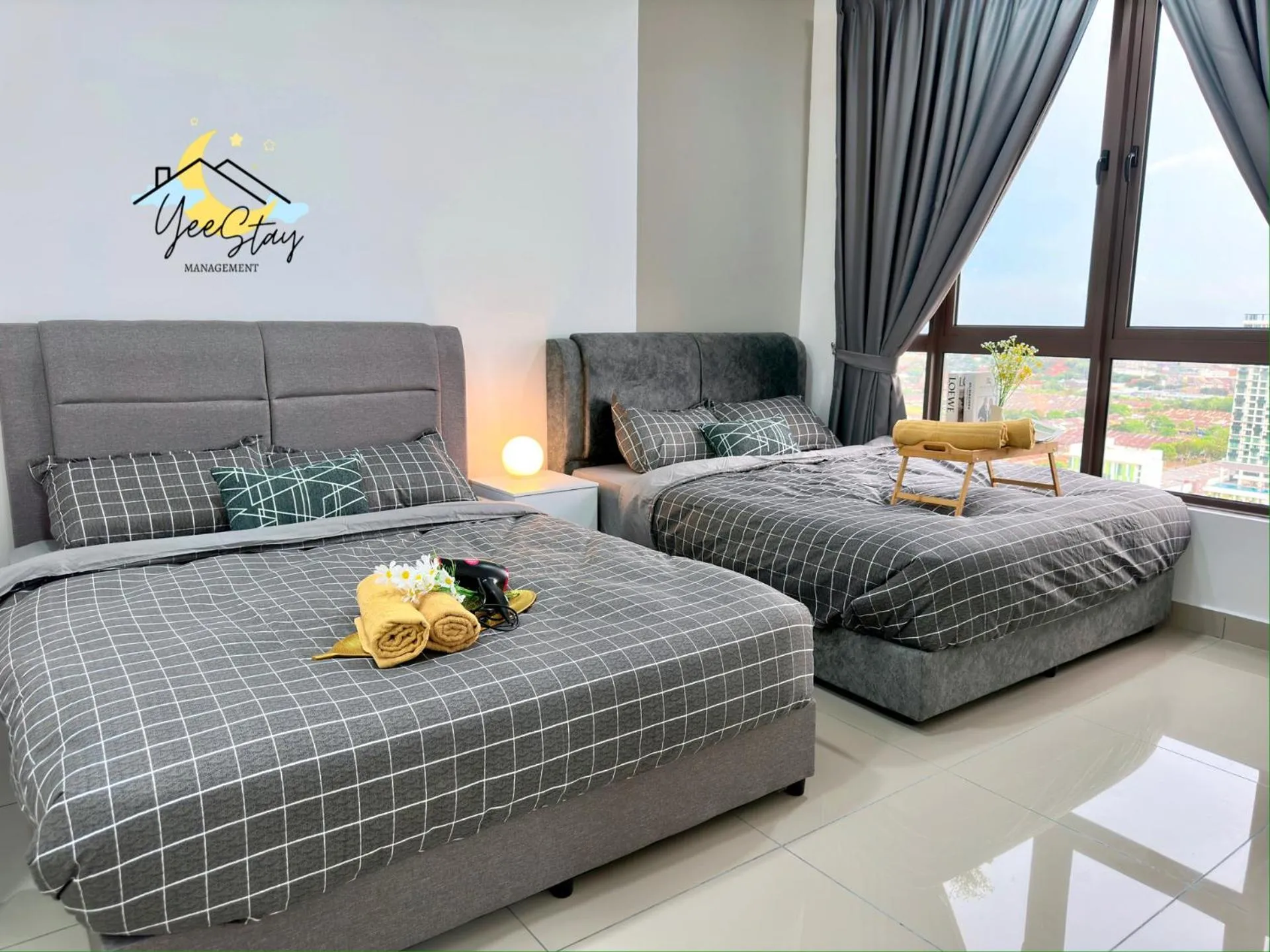 Bed in SeaView PoolView CityView BaliResidence Video game 5minJonker