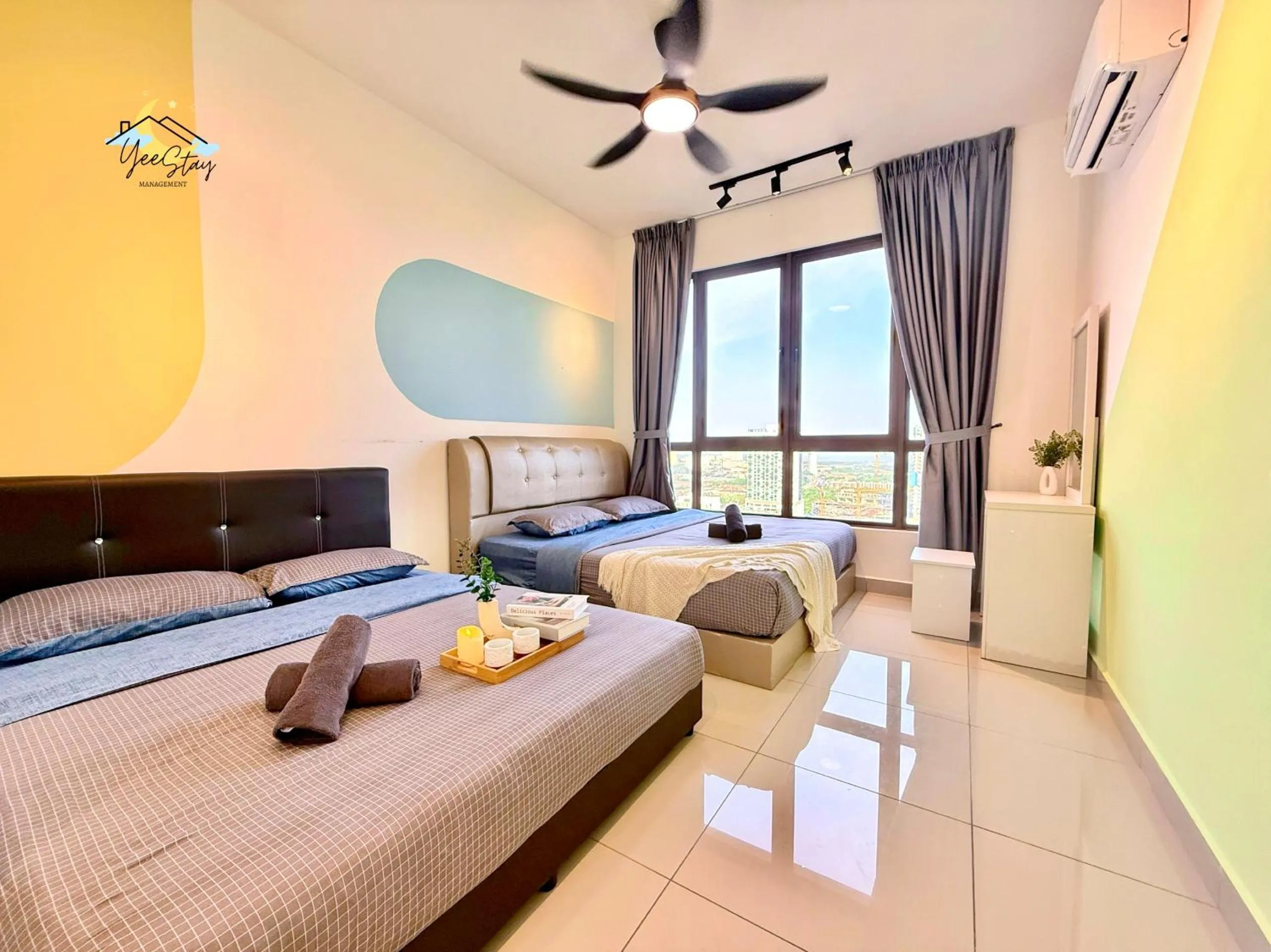 Bed in SeaView PoolView CityView BaliResidence Video game 5minJonker