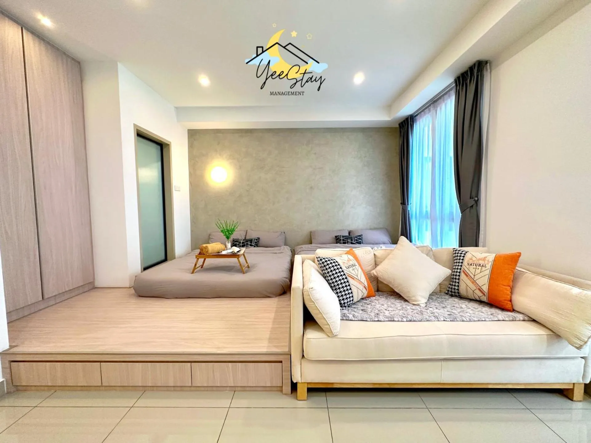 Bed in SeaView PoolView CityView BaliResidence Video game 5minJonker