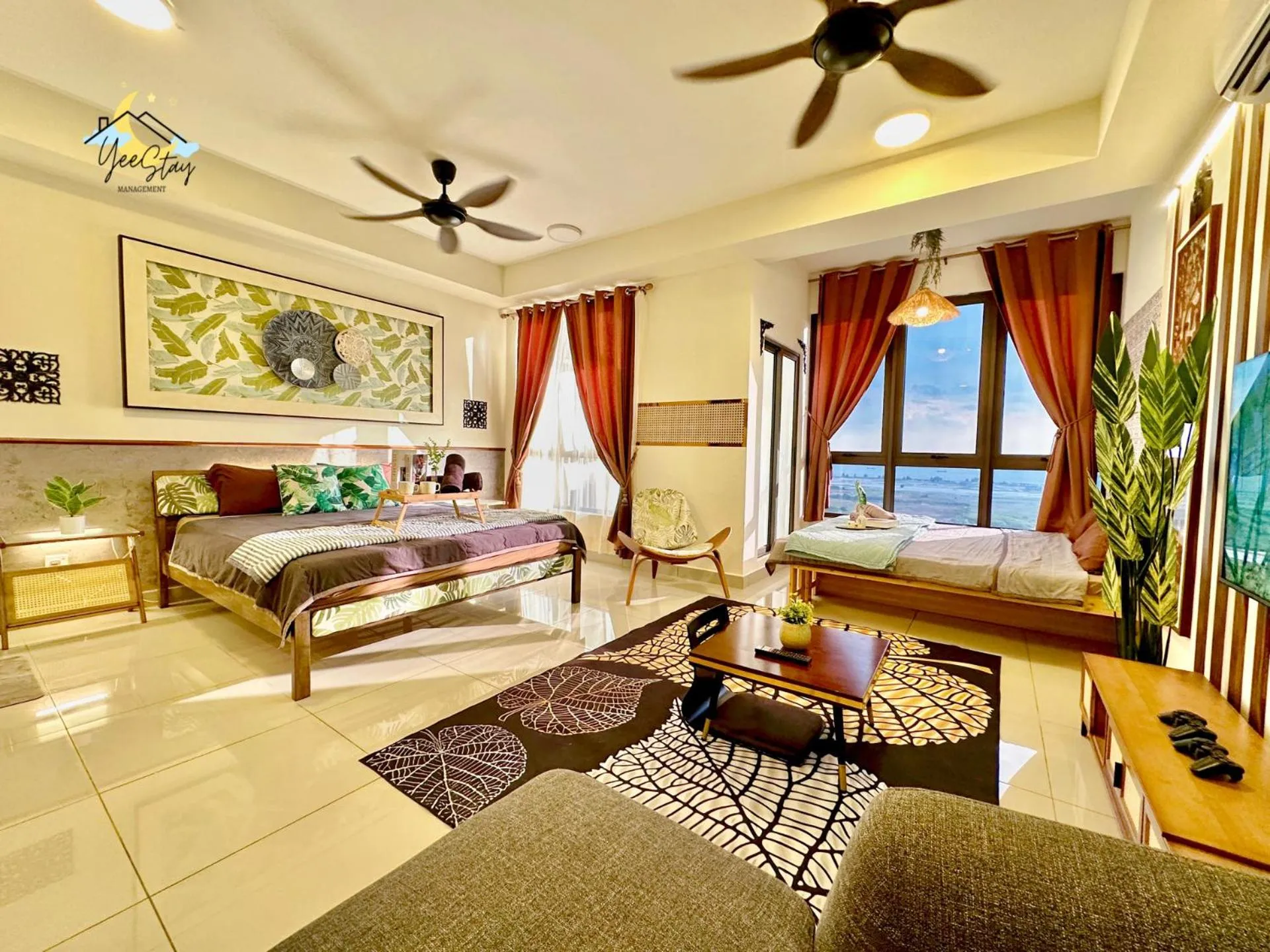 Bed in SeaView PoolView CityView BaliResidence Video game 5minJonker