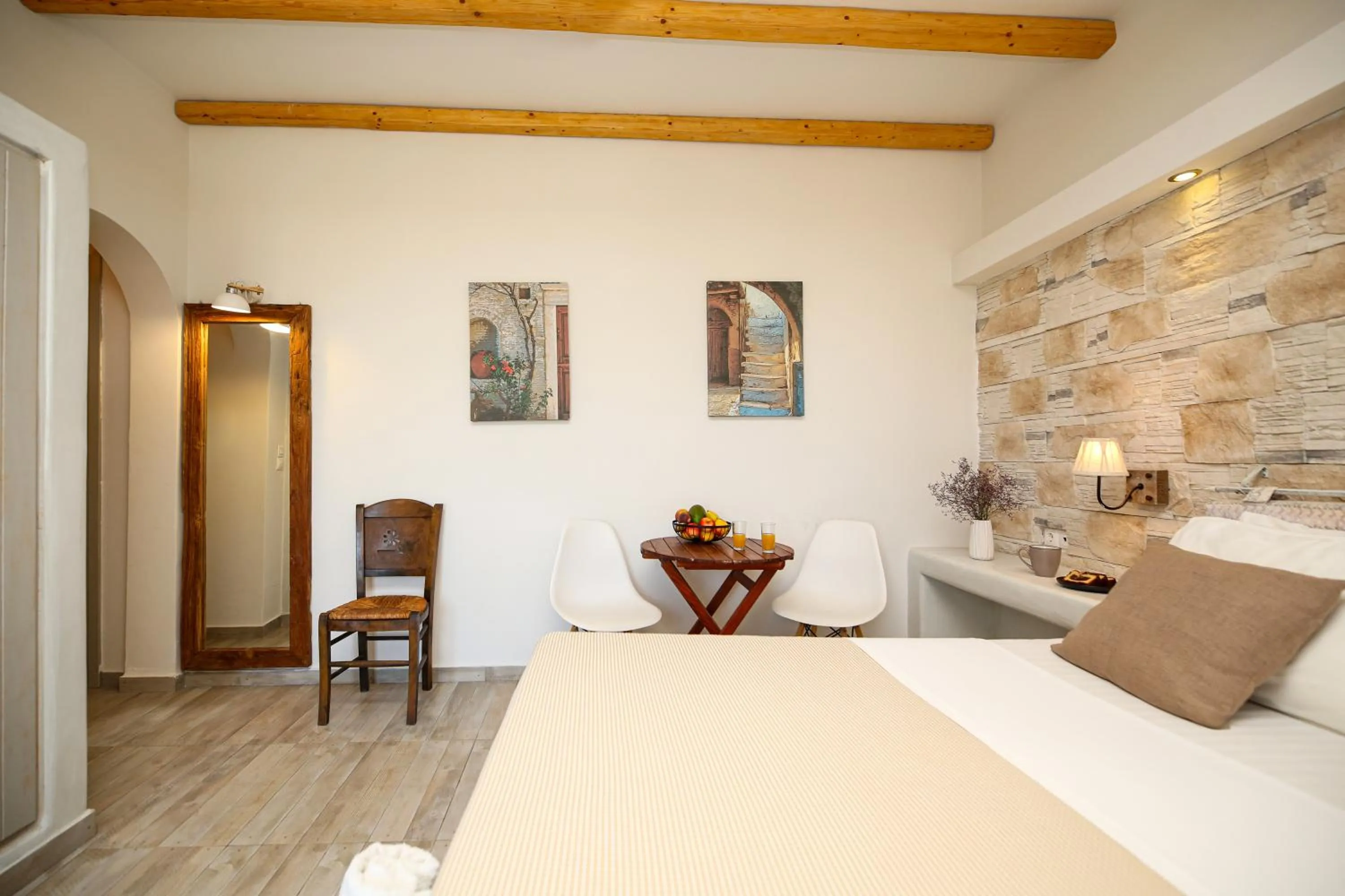 Bed in Ioanna Apartments