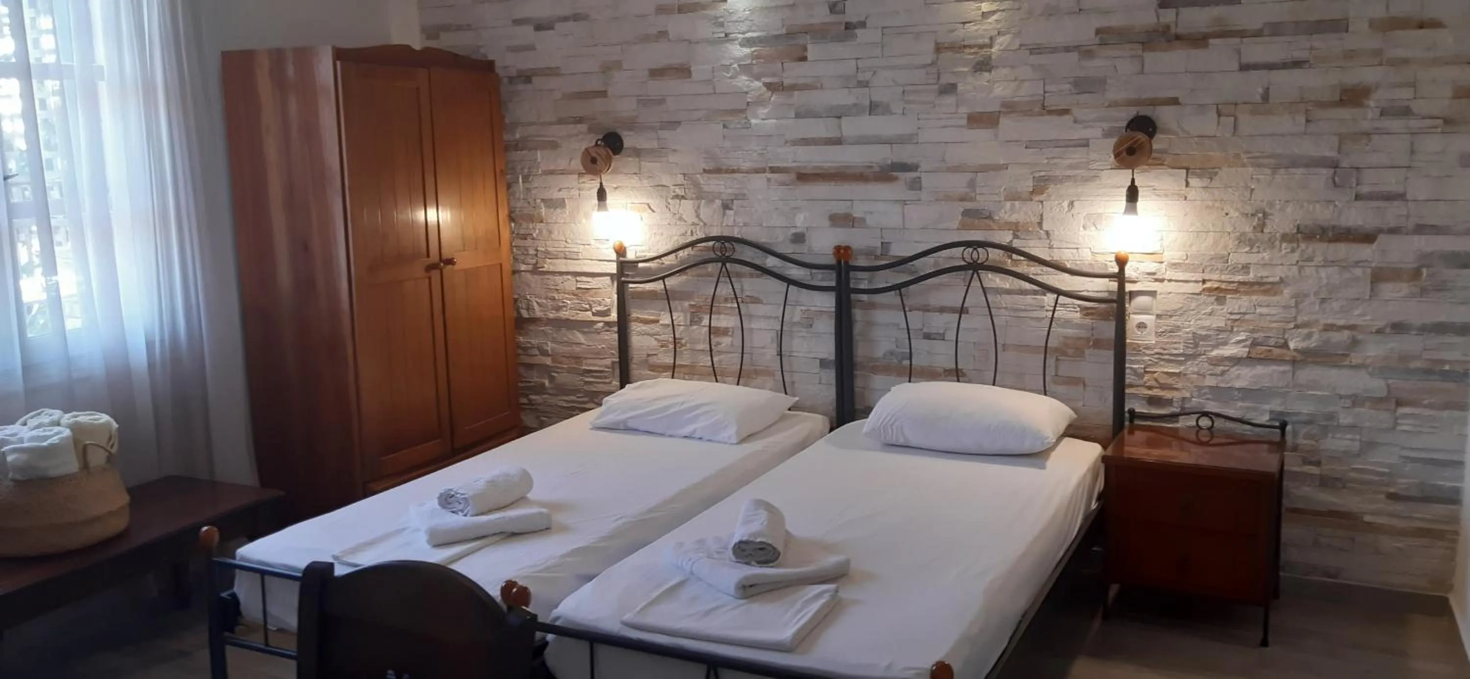 Bed in Ioanna Apartments