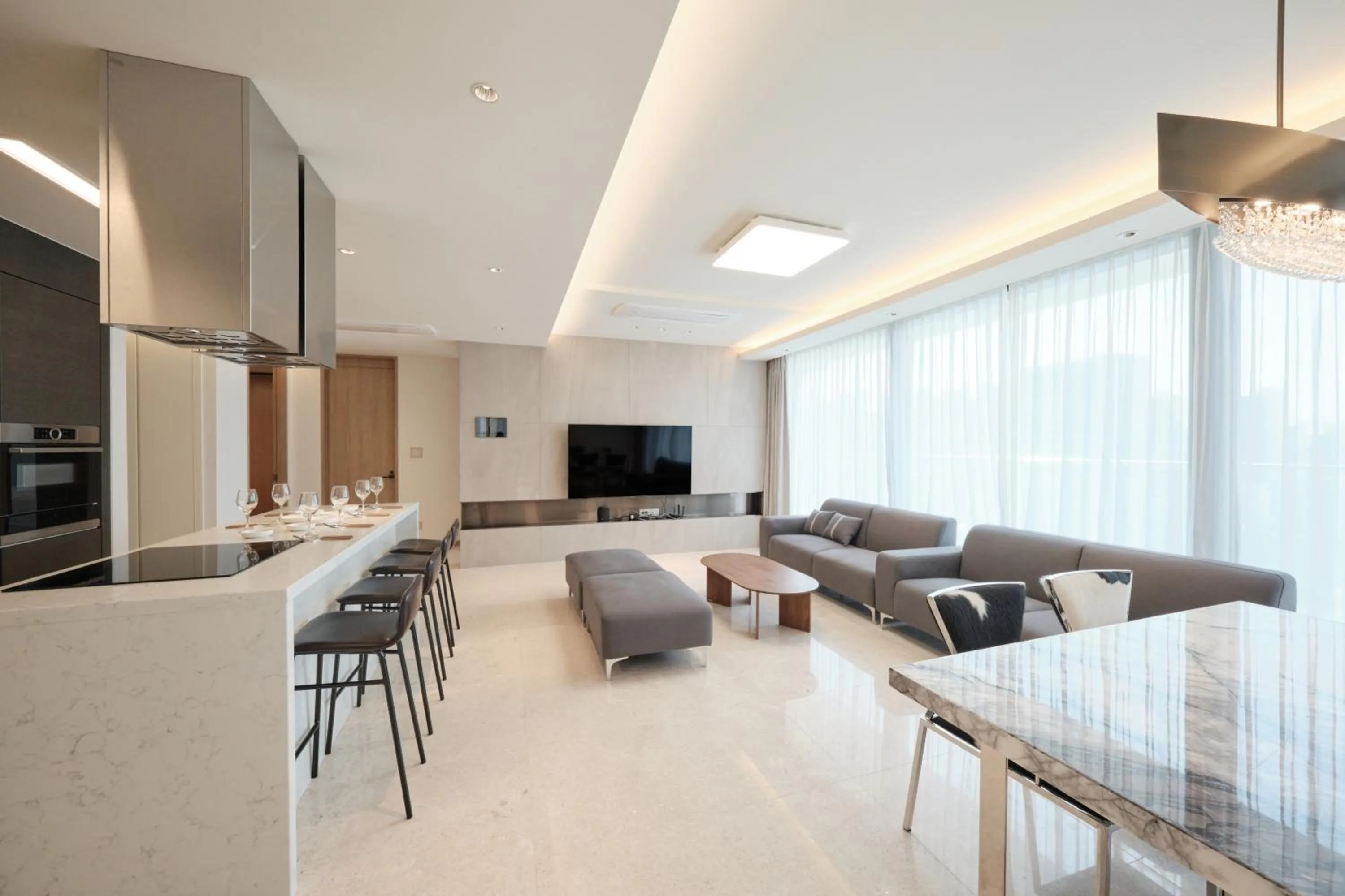 Living room in UH FLAT Signature DAEGU