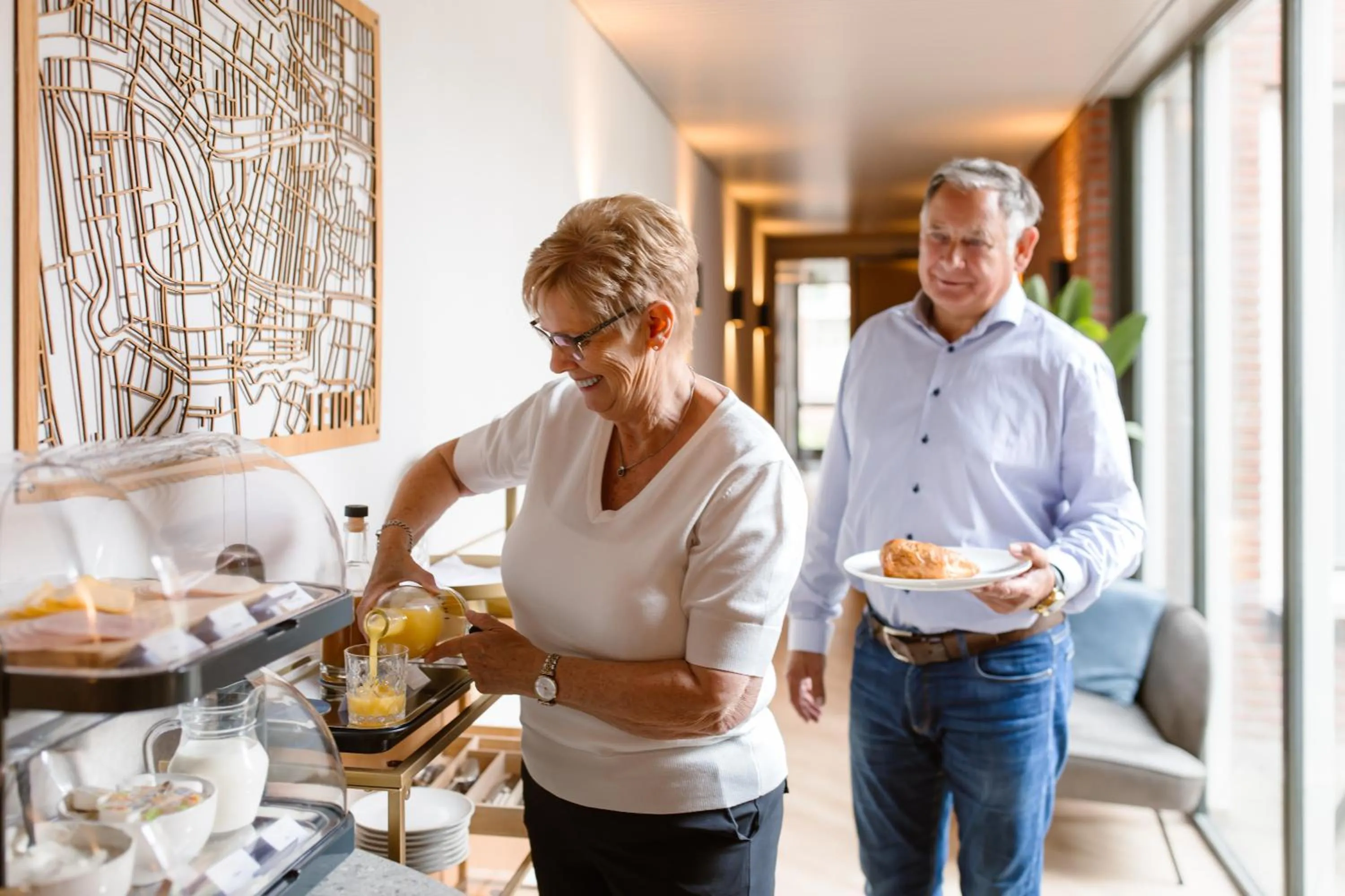 Buffet breakfast in Breathe Boutique Hotel