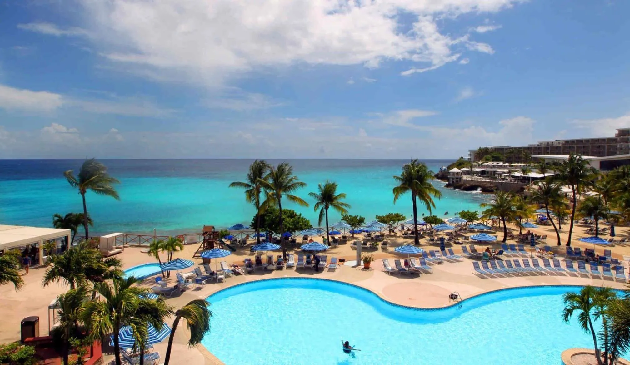 Pool view in Royal Islander Club Resort La Plage