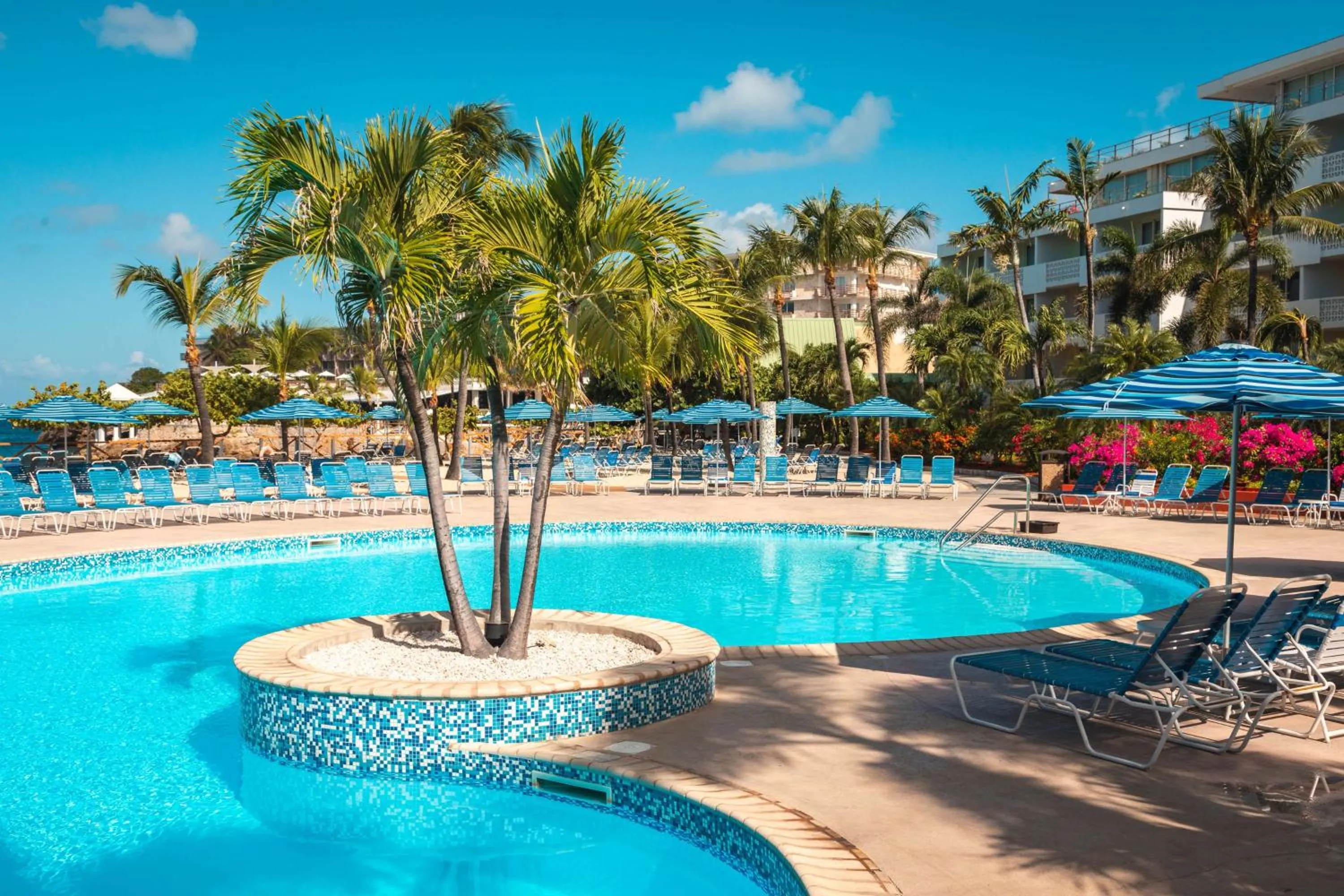 Pool view in Royal Islander Club Resort La Plage