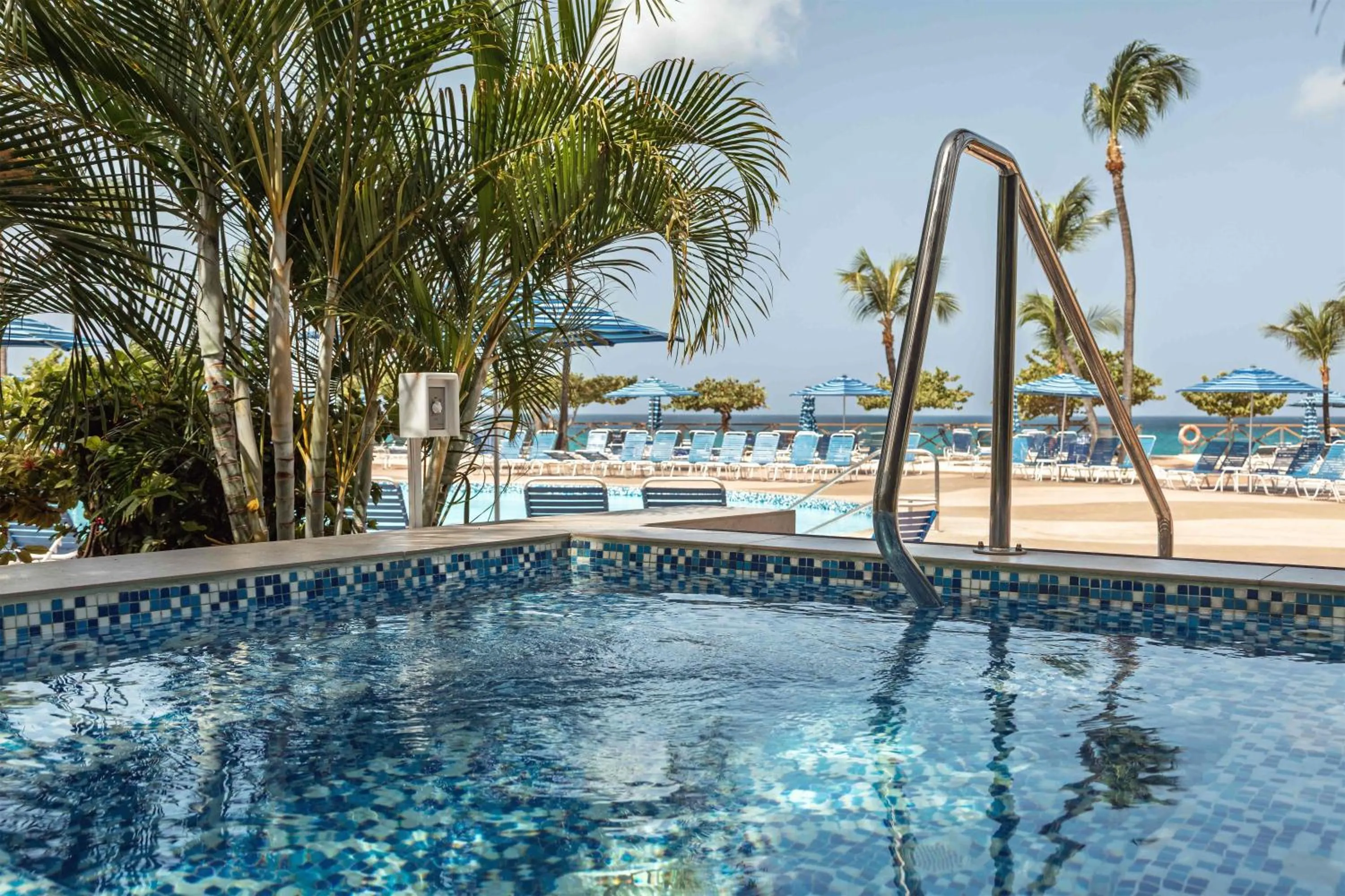 Pool view in Royal Islander Club Resort La Plage