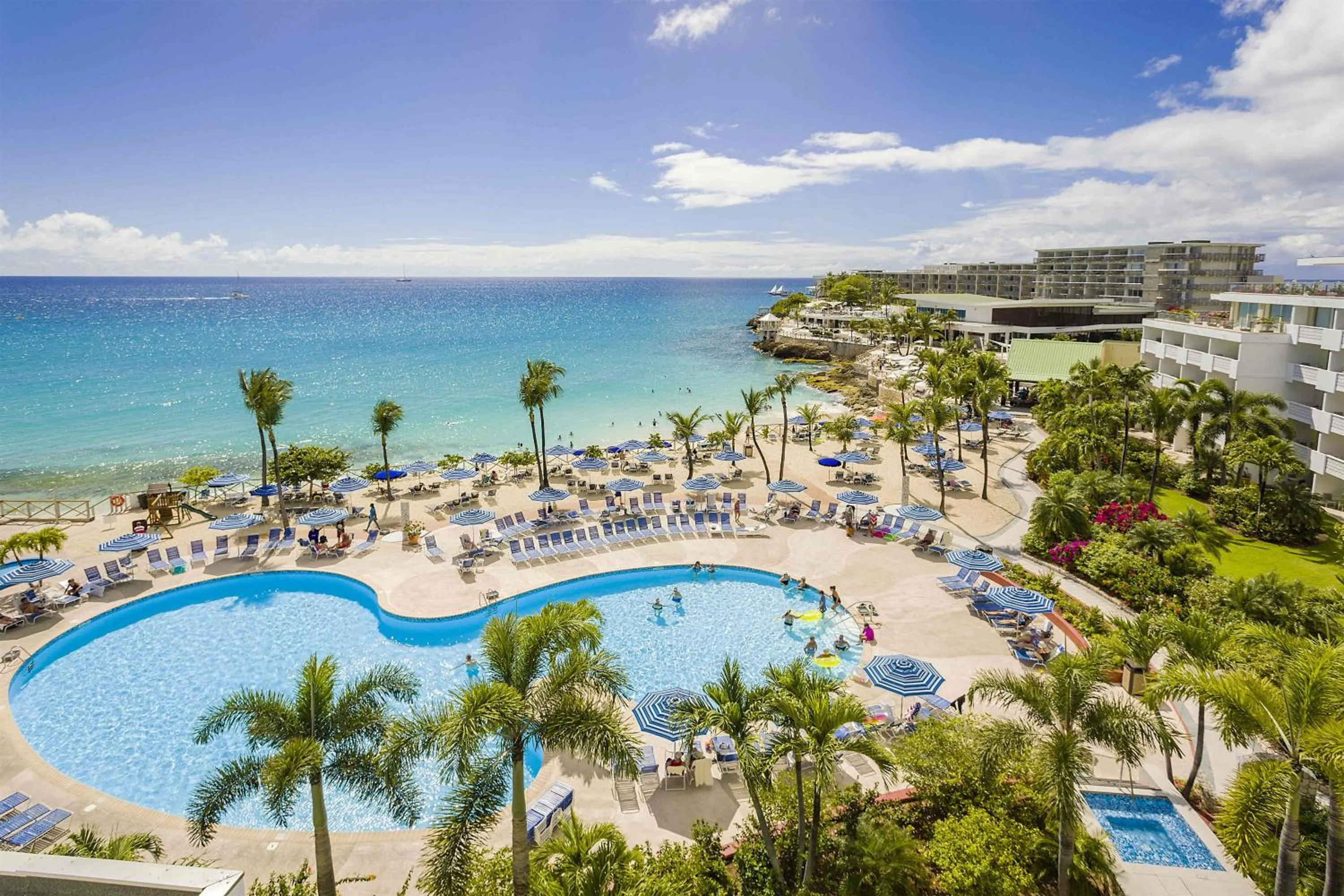 Pool view in Royal Islander Club Resort La Plage