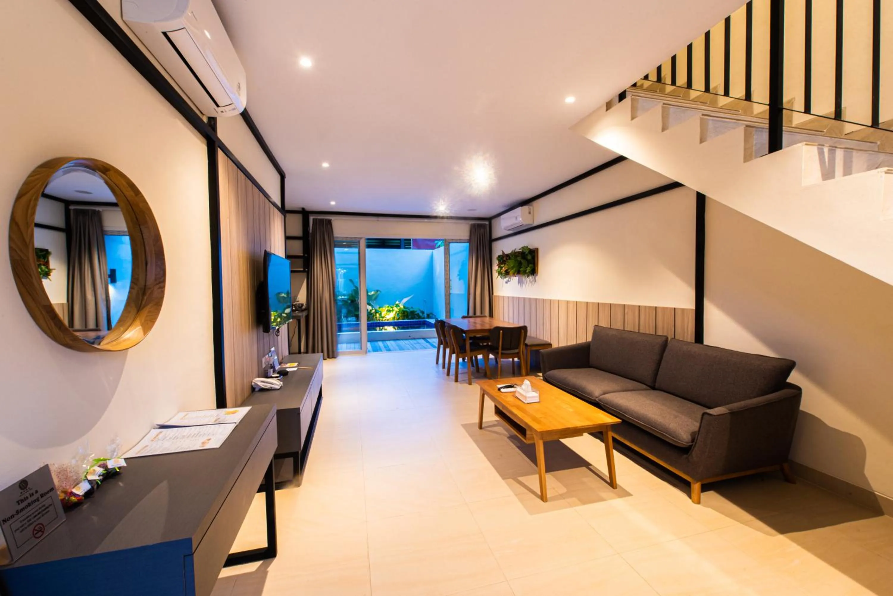 Seating area in Woda Villa & Spa