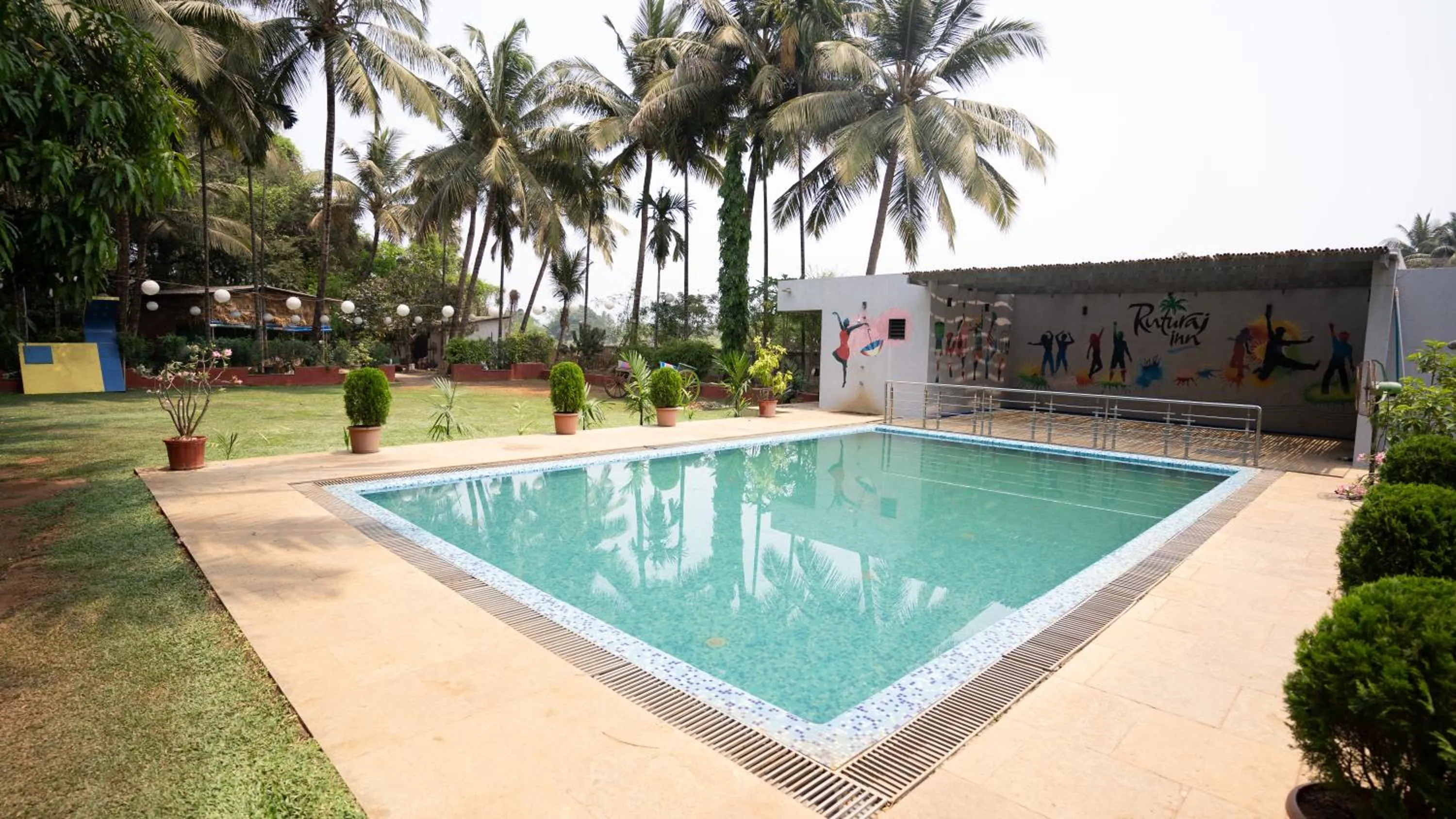 Garden view in Ruturaj Inn Alibag