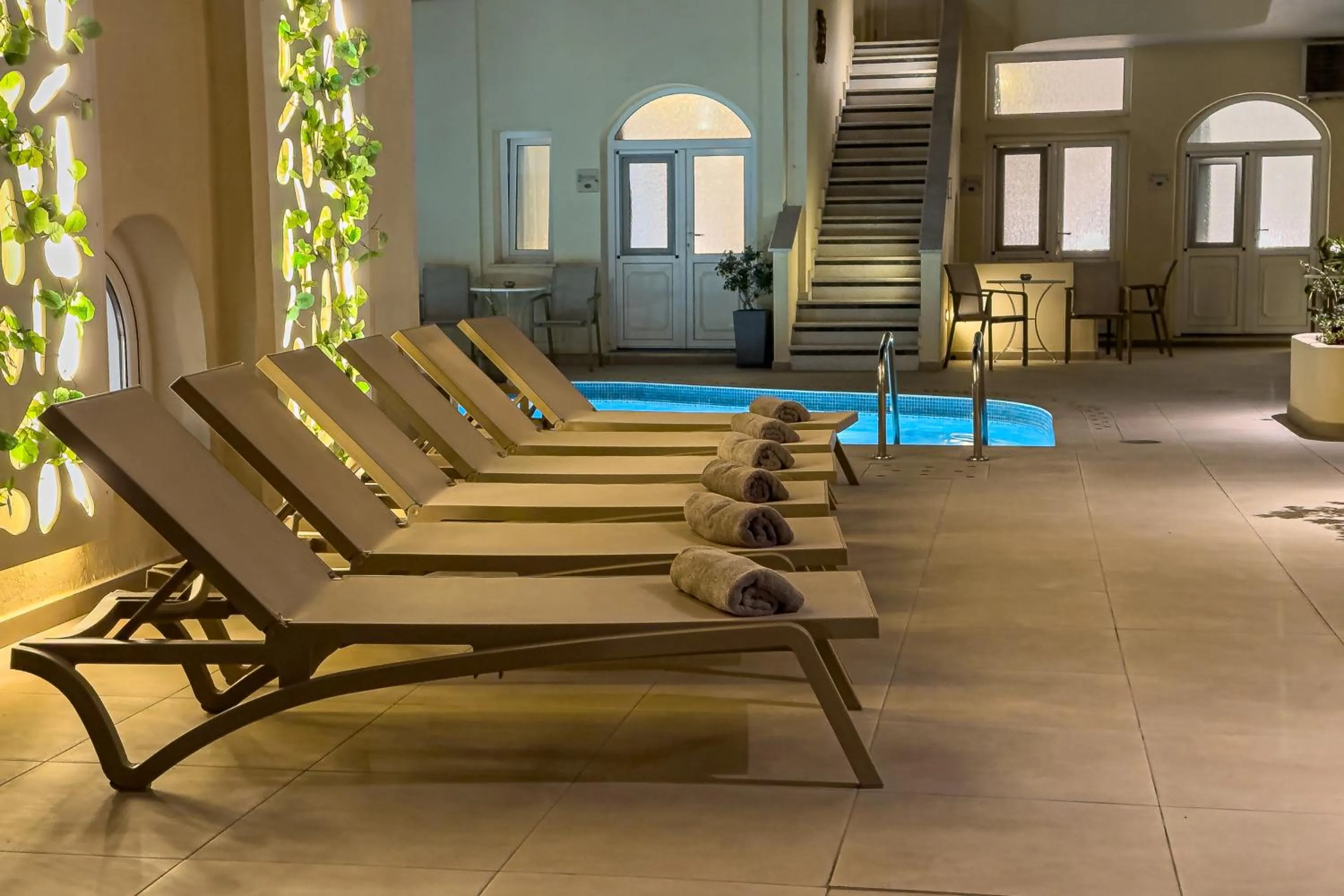 Pool view in Reverie Santorini Hotel