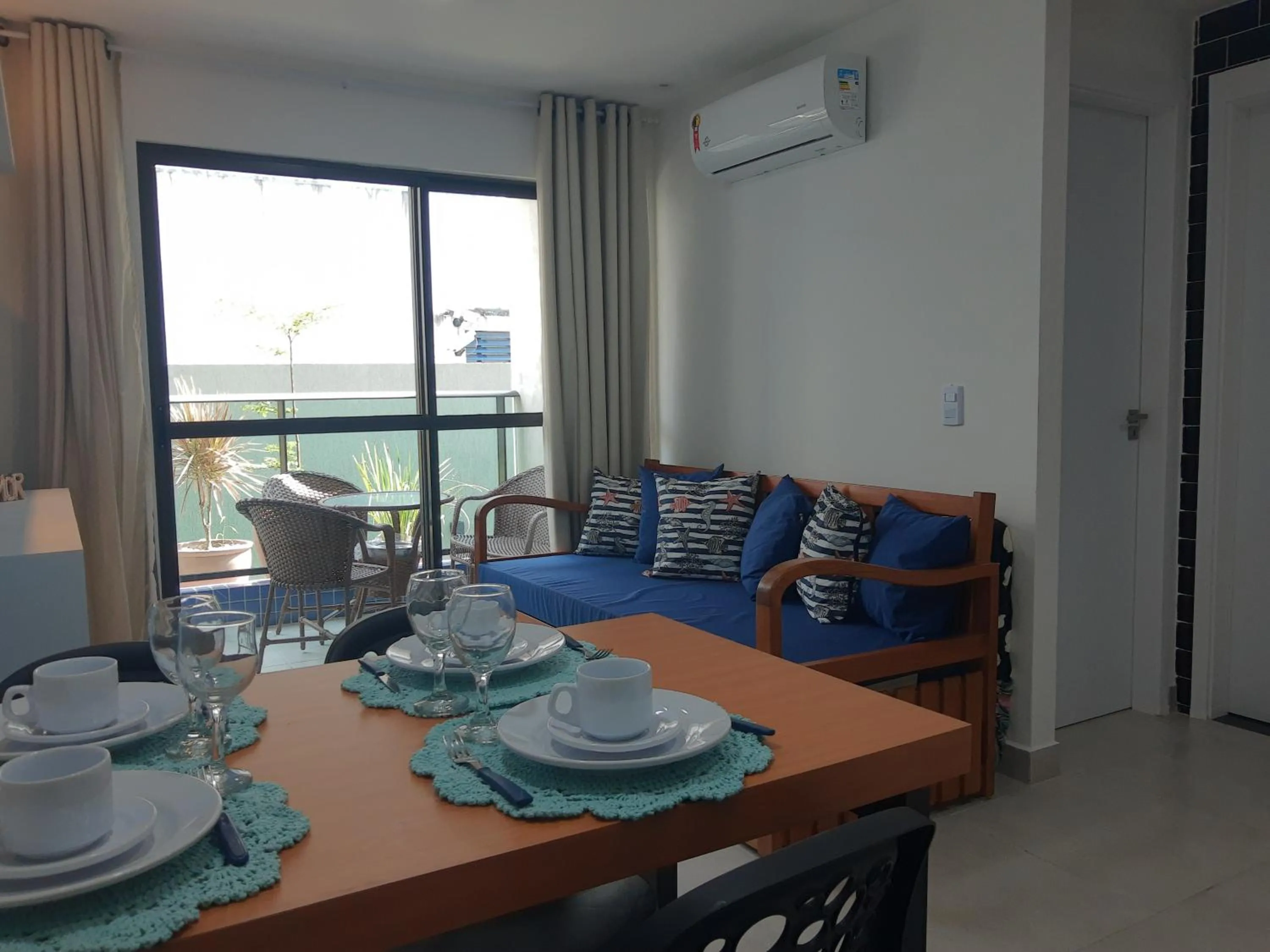 Patio in No centro de Porto de Galinhas Praia Flats Temporada - Porto Blue 03