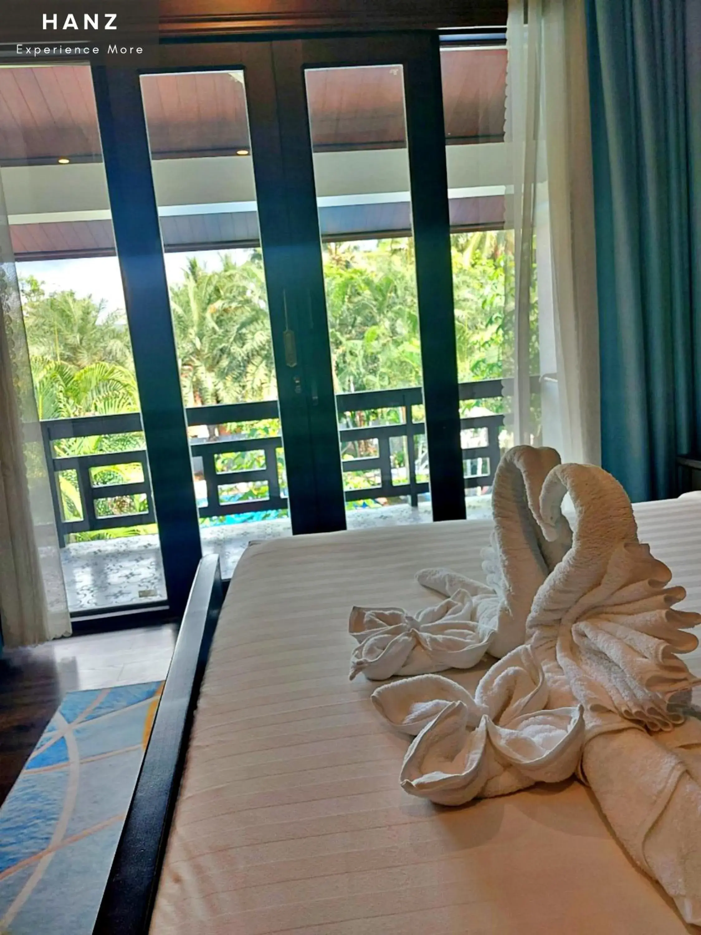 Bed in Sunrise Hotel Luang Prabang MekongRiver Bed in Sunrise Hotel Luang Prabang MekongRiver