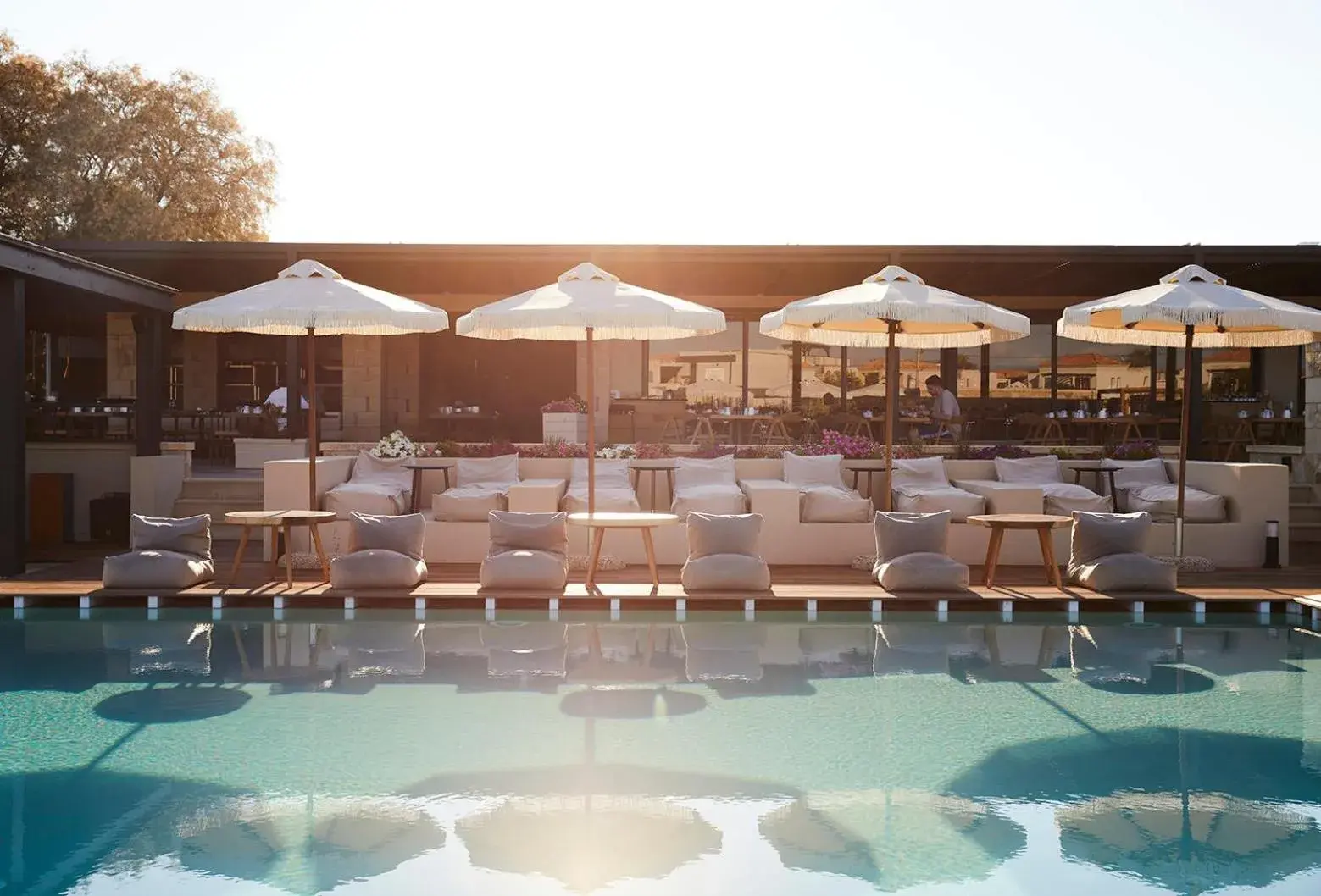 Pool view in Asterion Suites & Spa - Designed for Adults Pool view in Asterion Suites & Spa - Designed for Adults