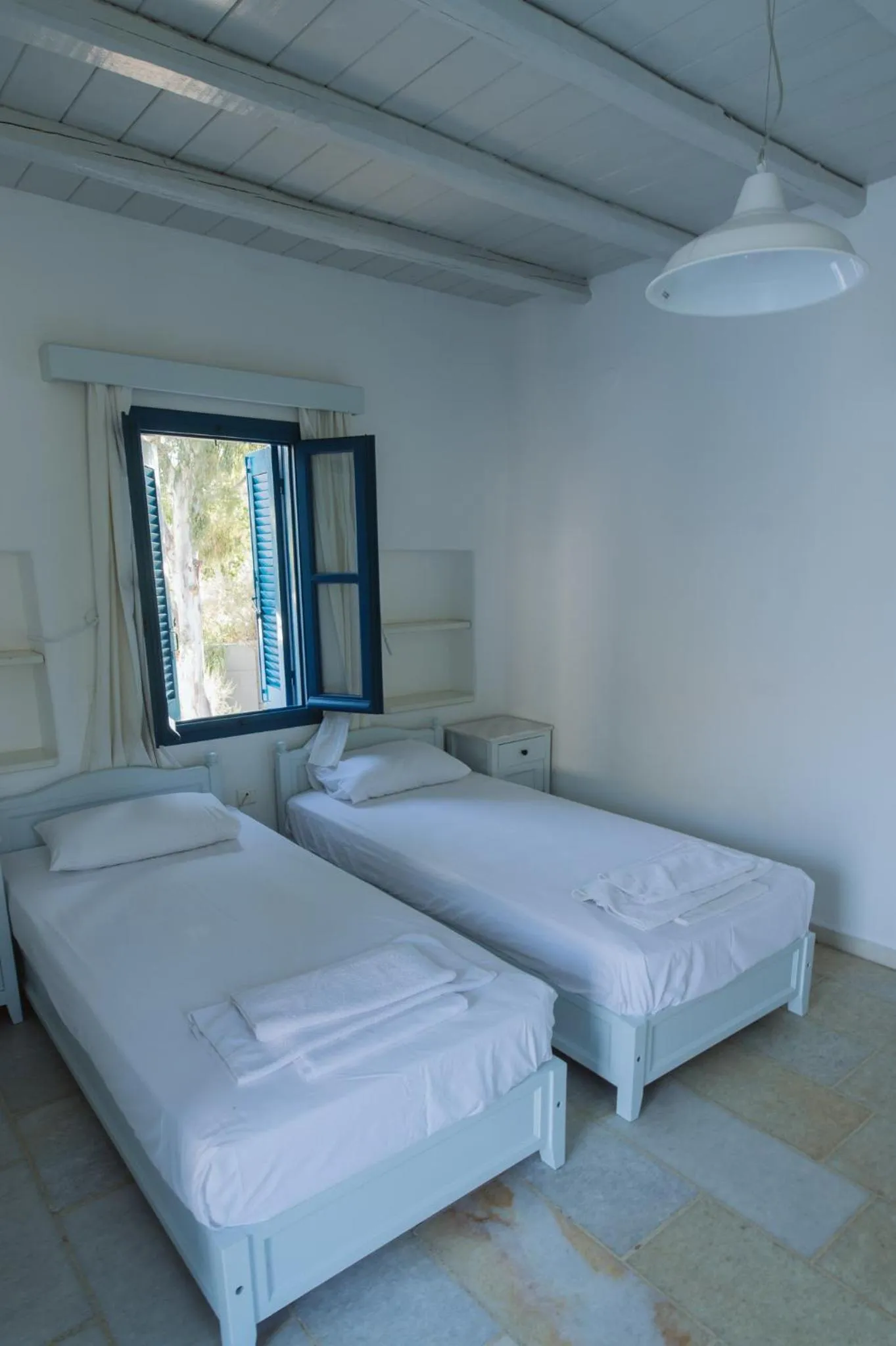 Bed in Far Out Village Hotel