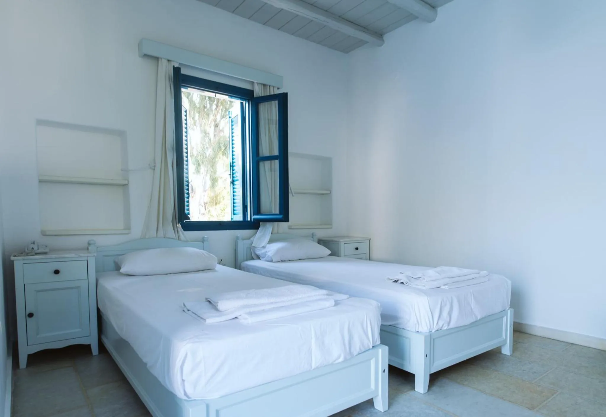 Bed in Far Out Village Hotel