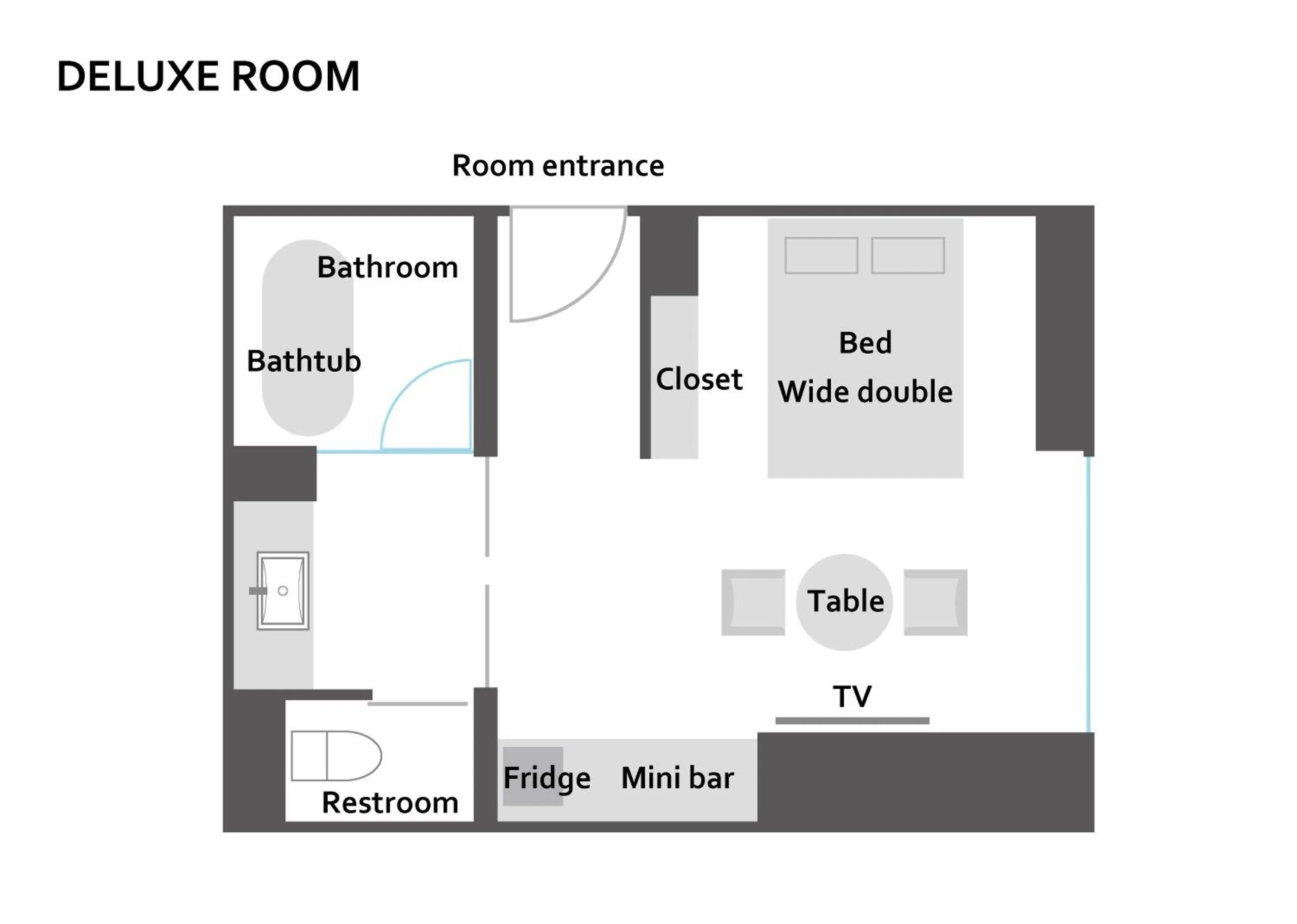 Floor plan in THE skM TOKYO HOTEL & DINING
