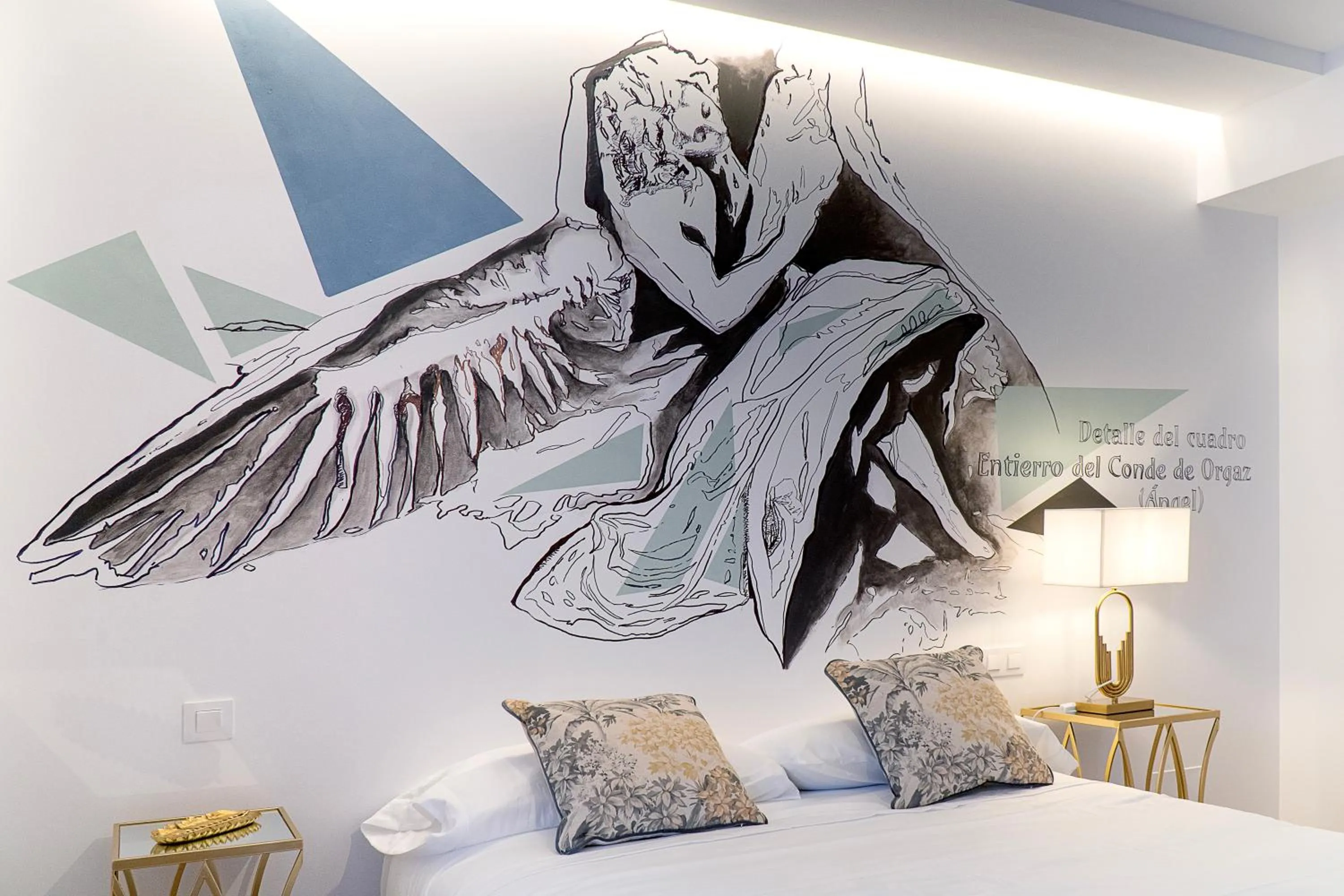 Bedroom, Bed in Cervantes 5 Collection - Greco Aparcamiento en el Edificio
